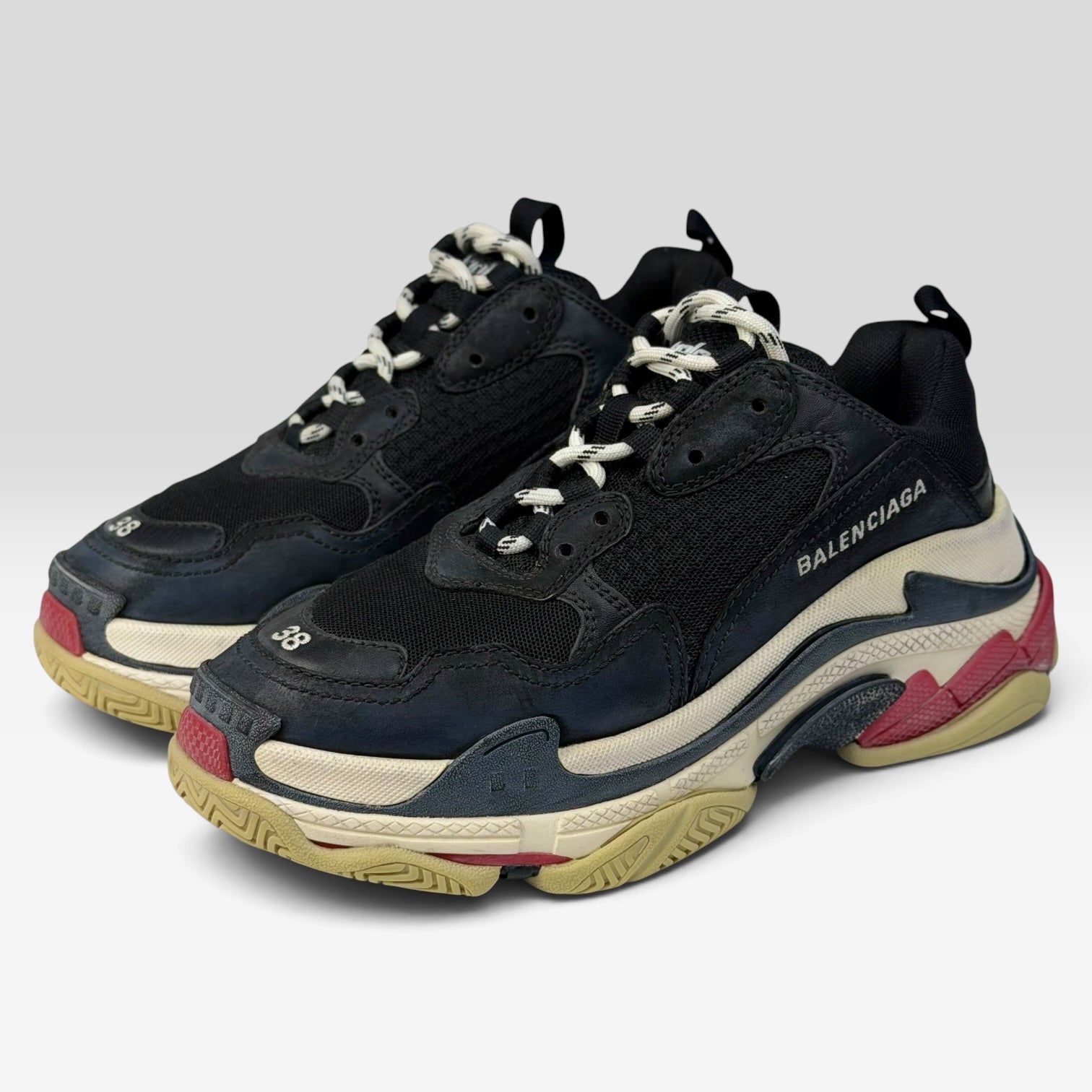 Balenciaga Triple S Bred Sneakers