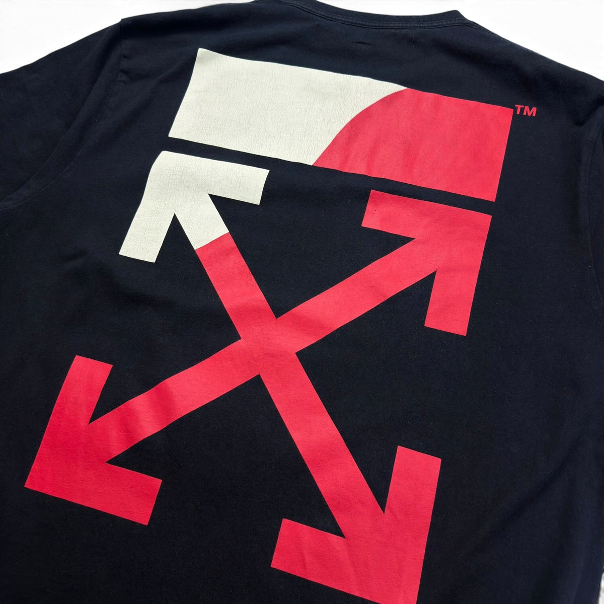 Off-White Split Logo Oversized T-Shirt Black