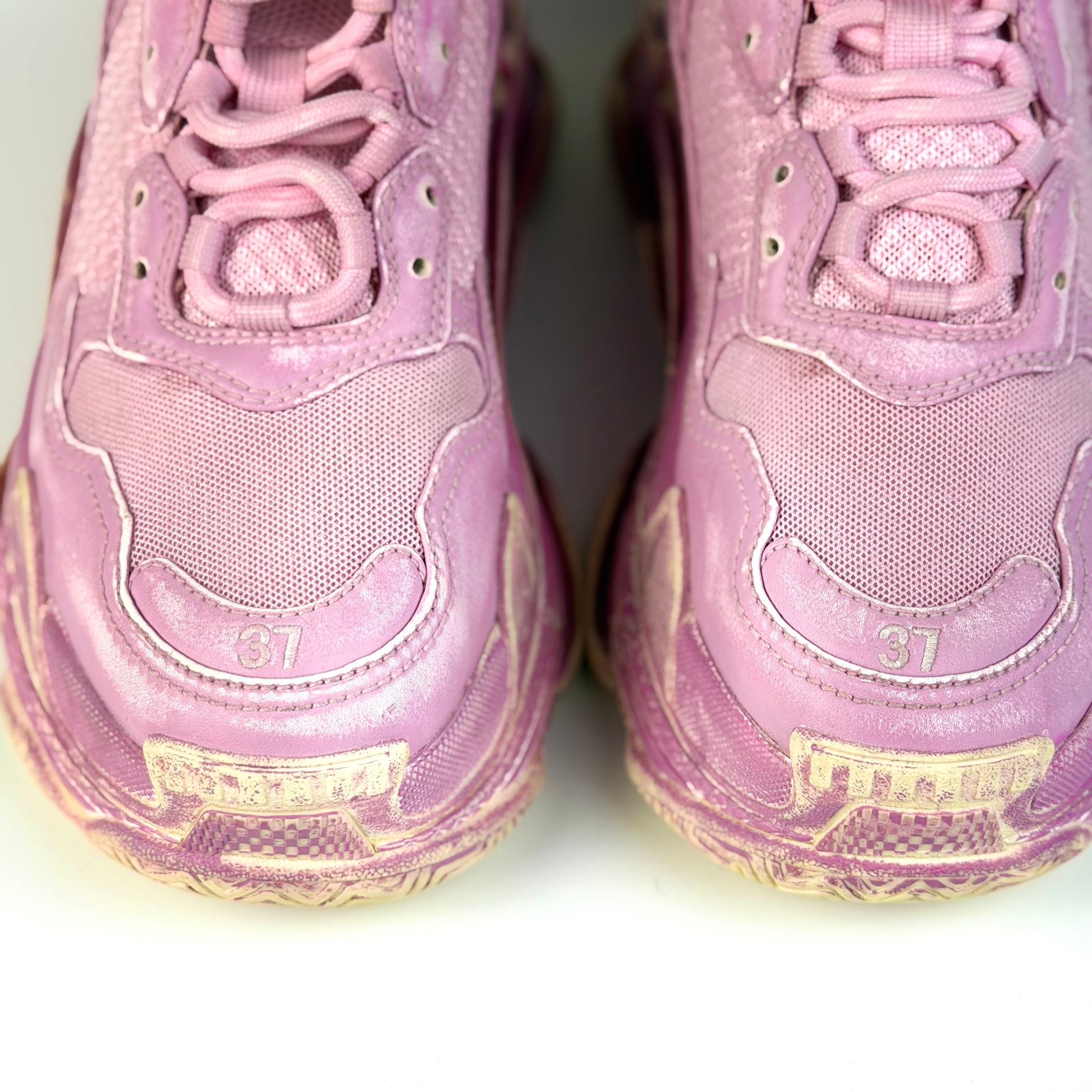 Balenciaga Triple S Distressed Pink