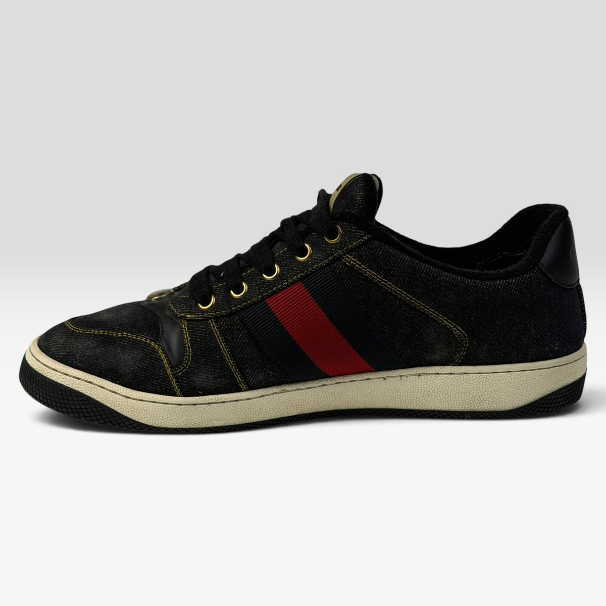 Gucci Screener Denim Sneakers