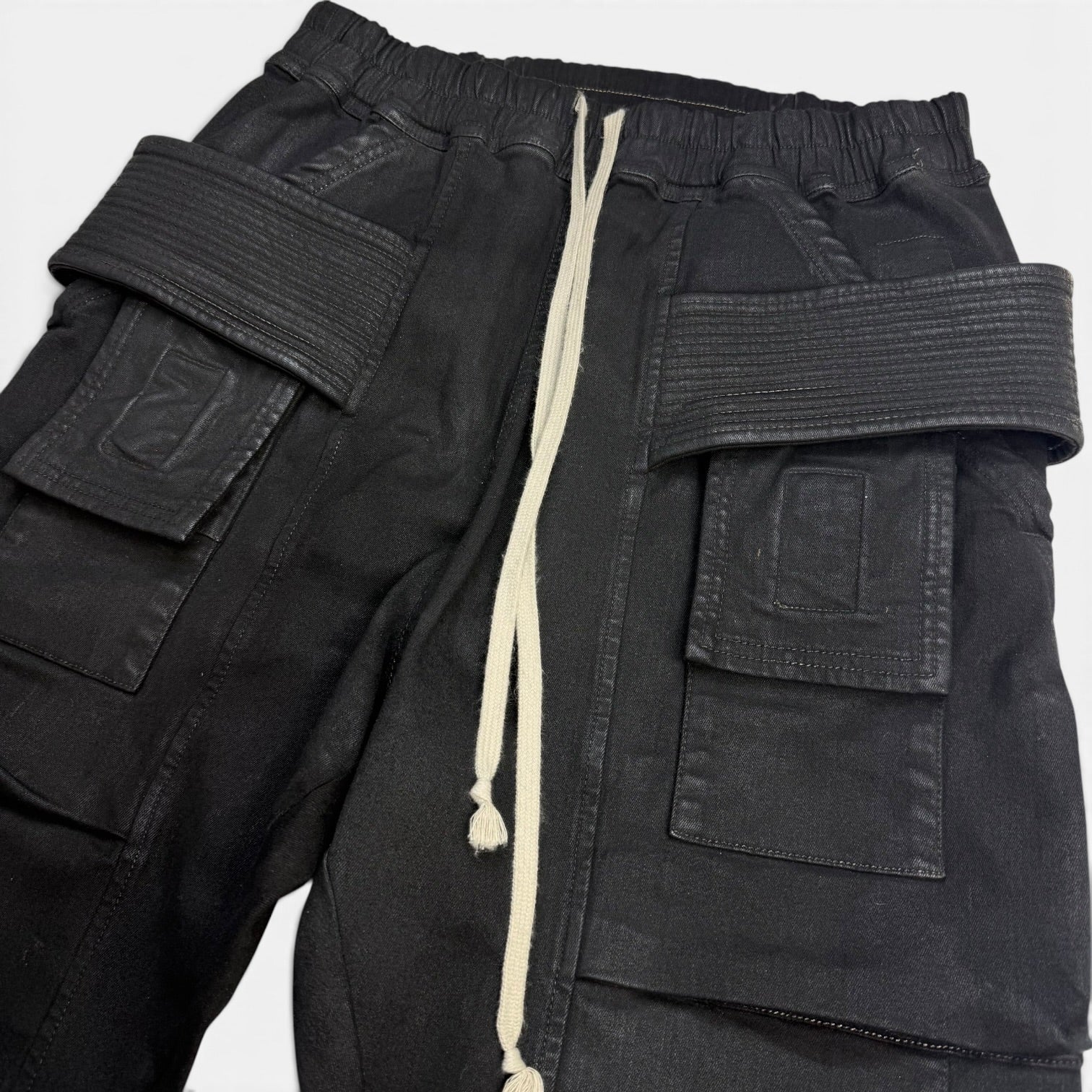 Rick Owens DRKSHDW Creatch Cargo Waxed Pants