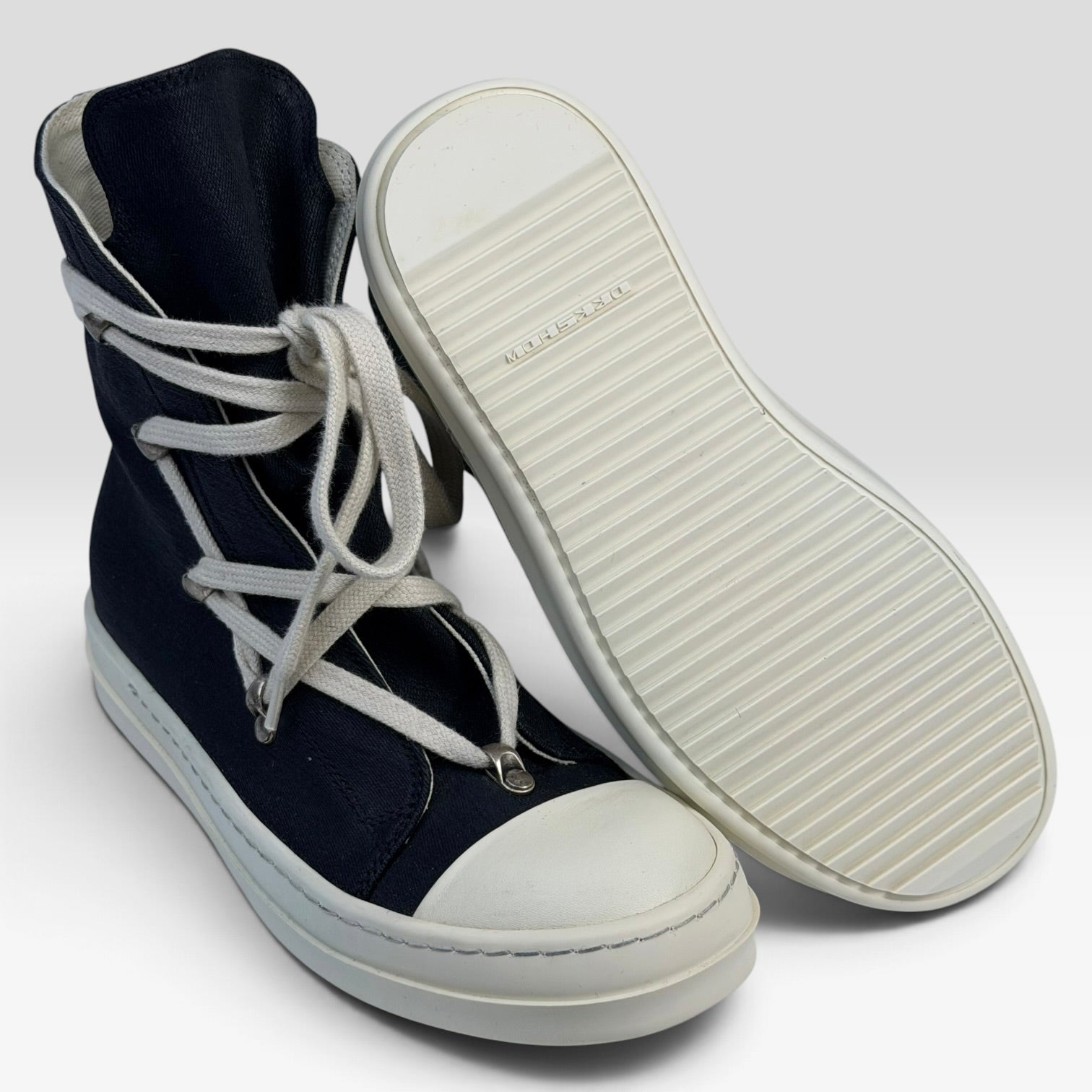 Rick Owens DRKSHDW Hexagram Ramones Denim Black