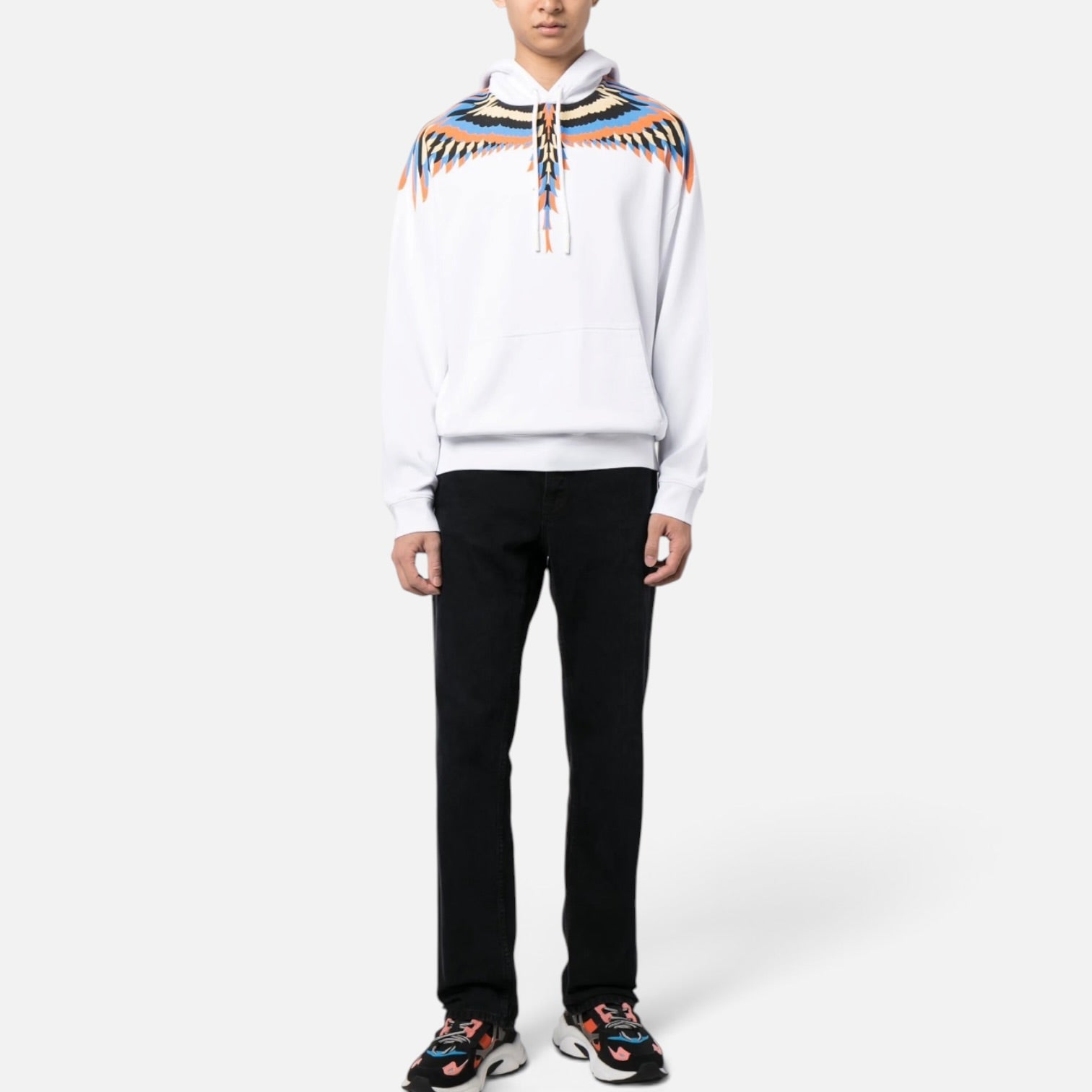 Marcelo Burlon Wings Hoodie White