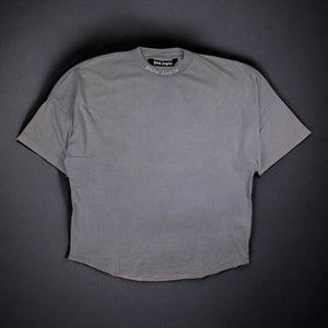 Palm Angels Neck Logo Purple T-shirt