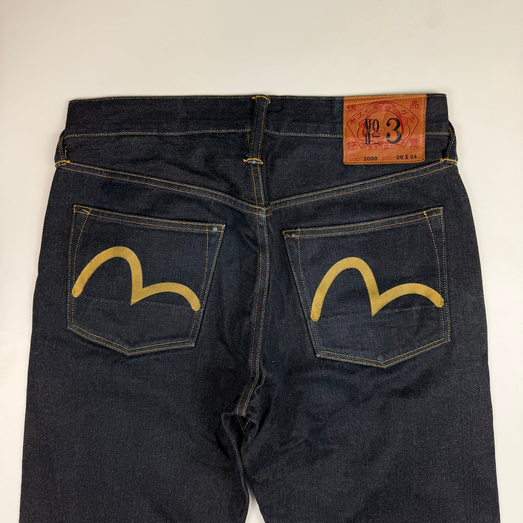 Evisu Raw Denim Seagull Jeans
