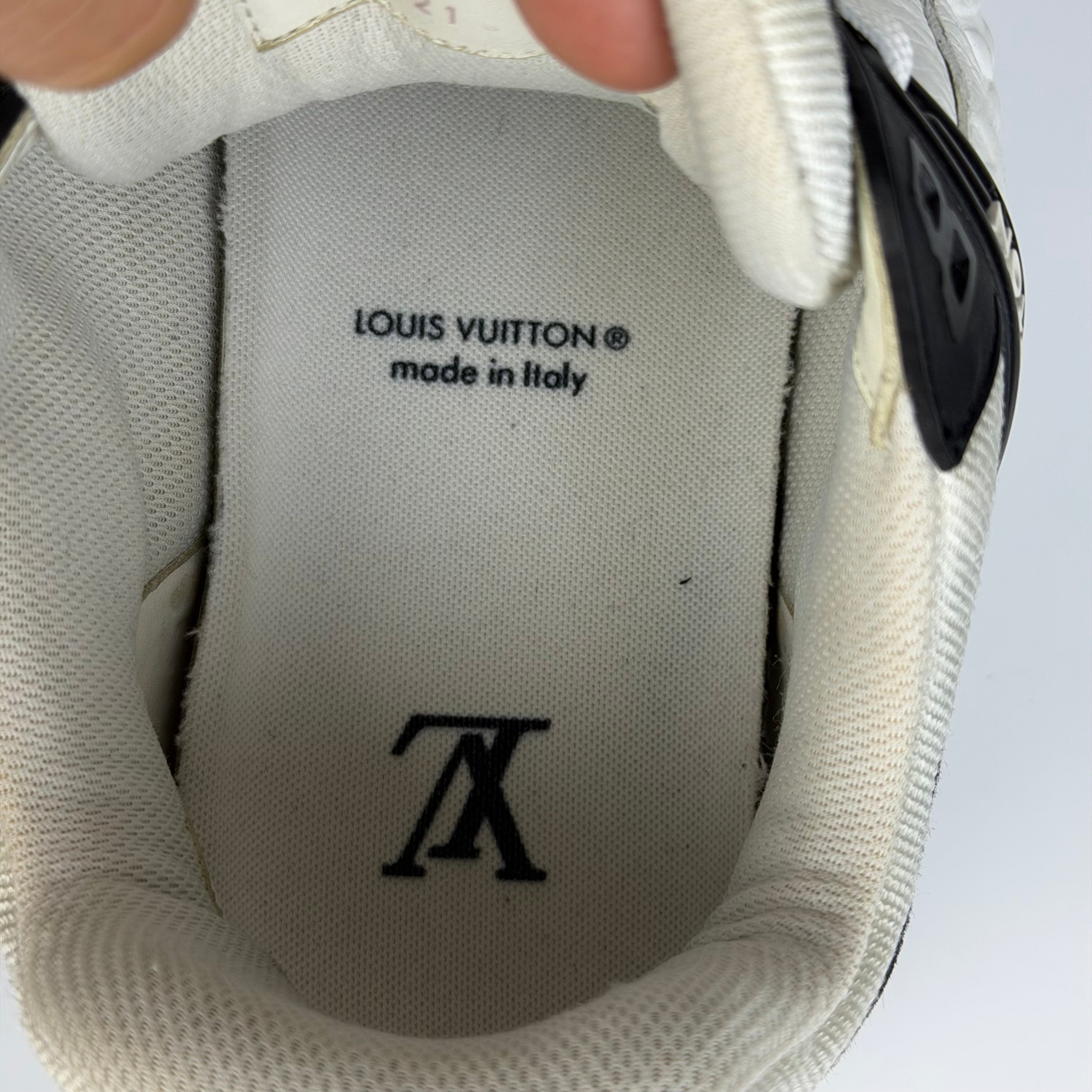 Louis Vuitton LV Trainer Black Denim – V STEALS