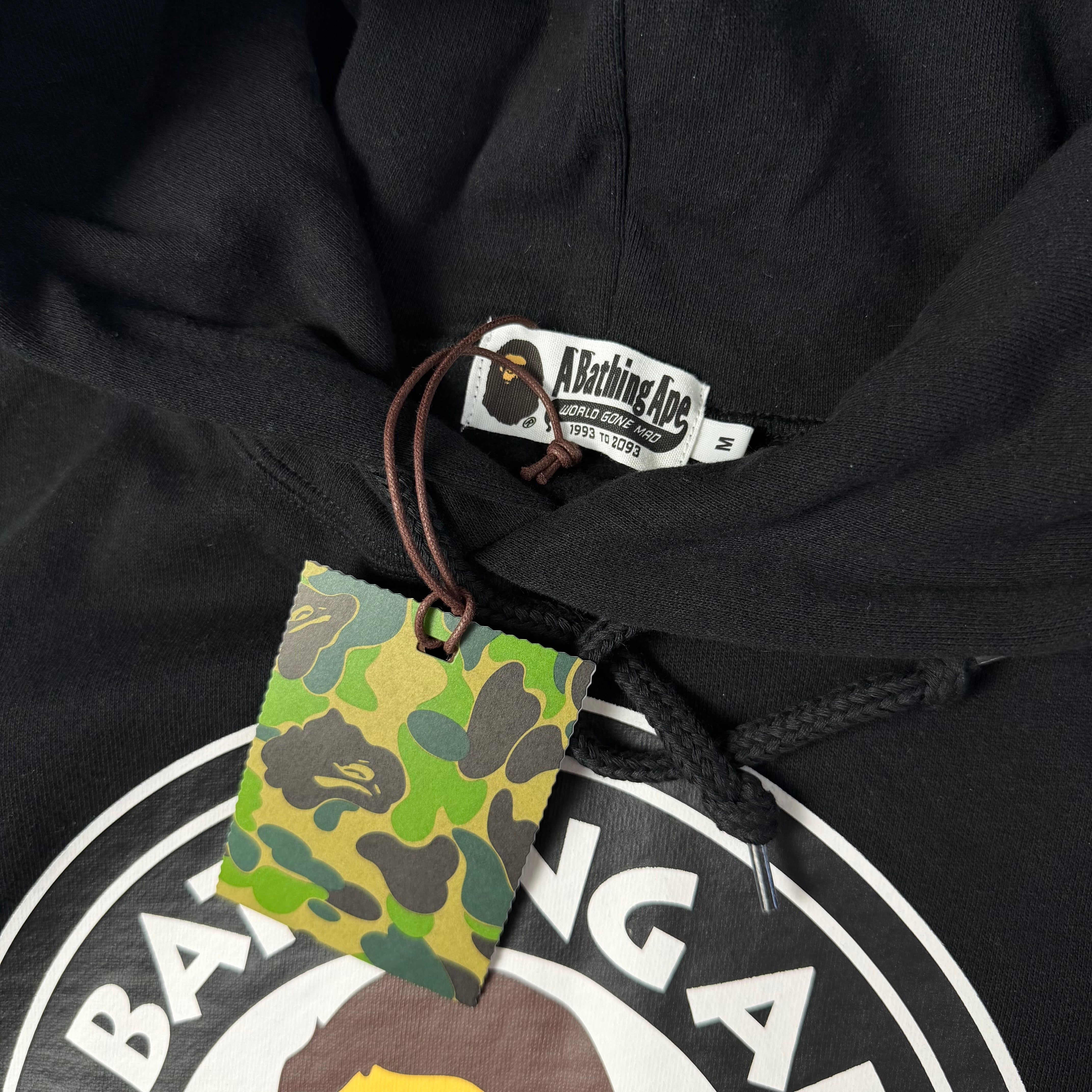 BAPE Bathing Ape Busy Works Pullover Hoodie Black | Hanorac BAPE