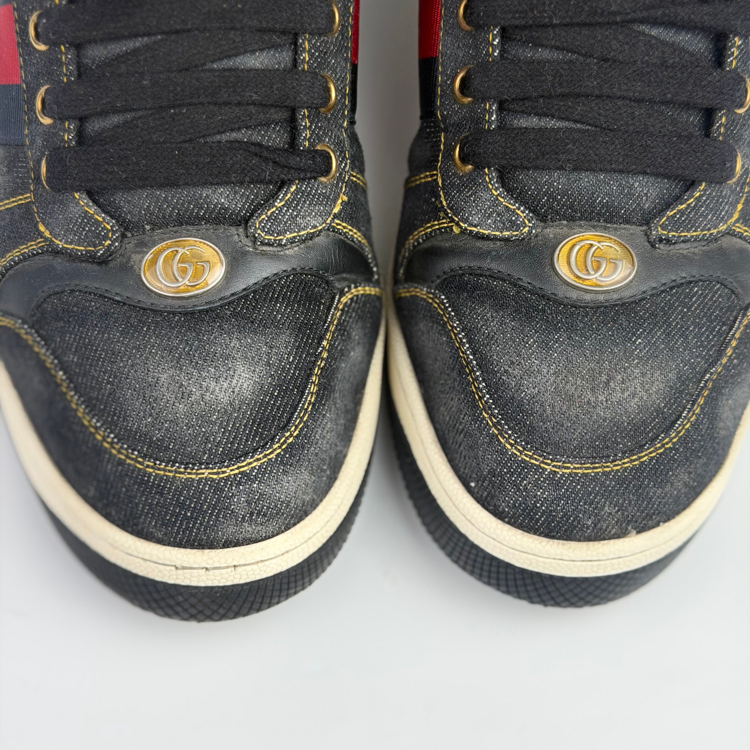 Gucci Screener Denim Sneakers