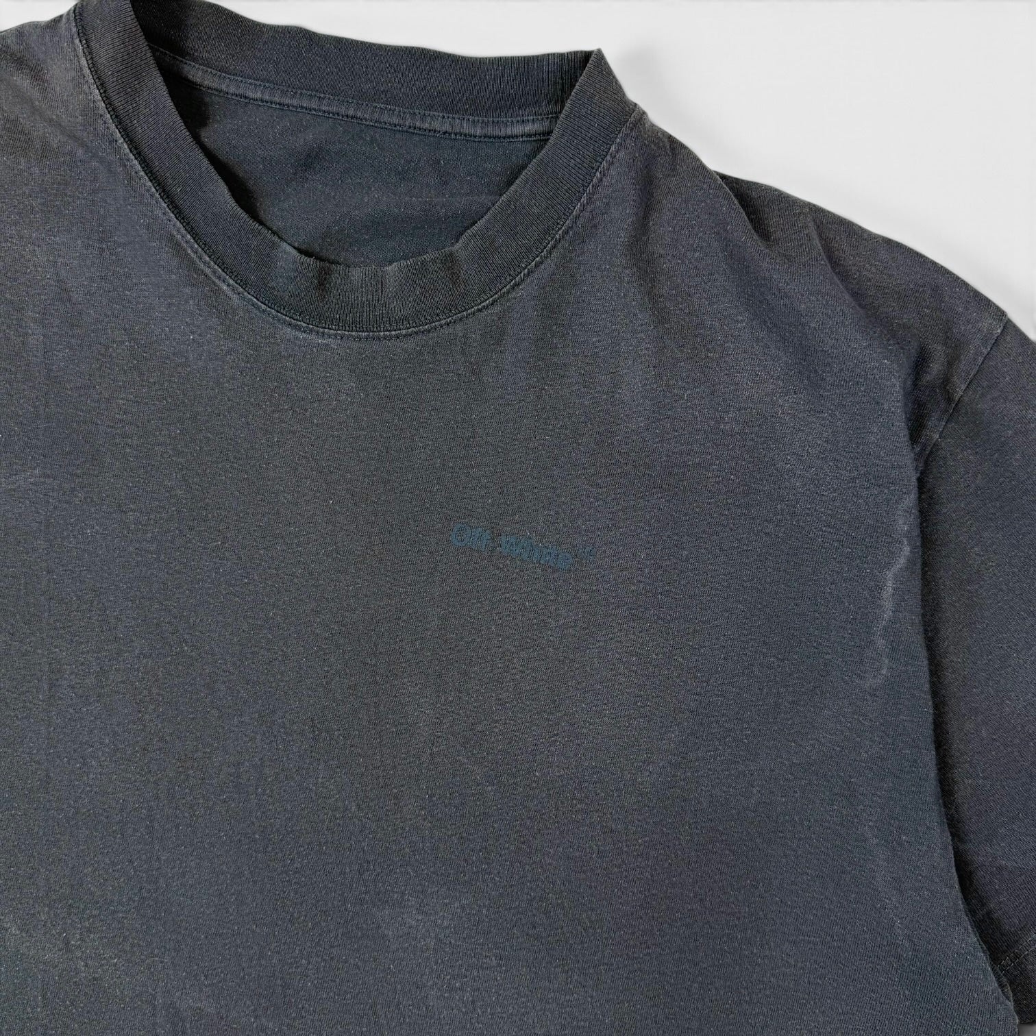Off-White Diag Tab T-Shirt Navy Blue