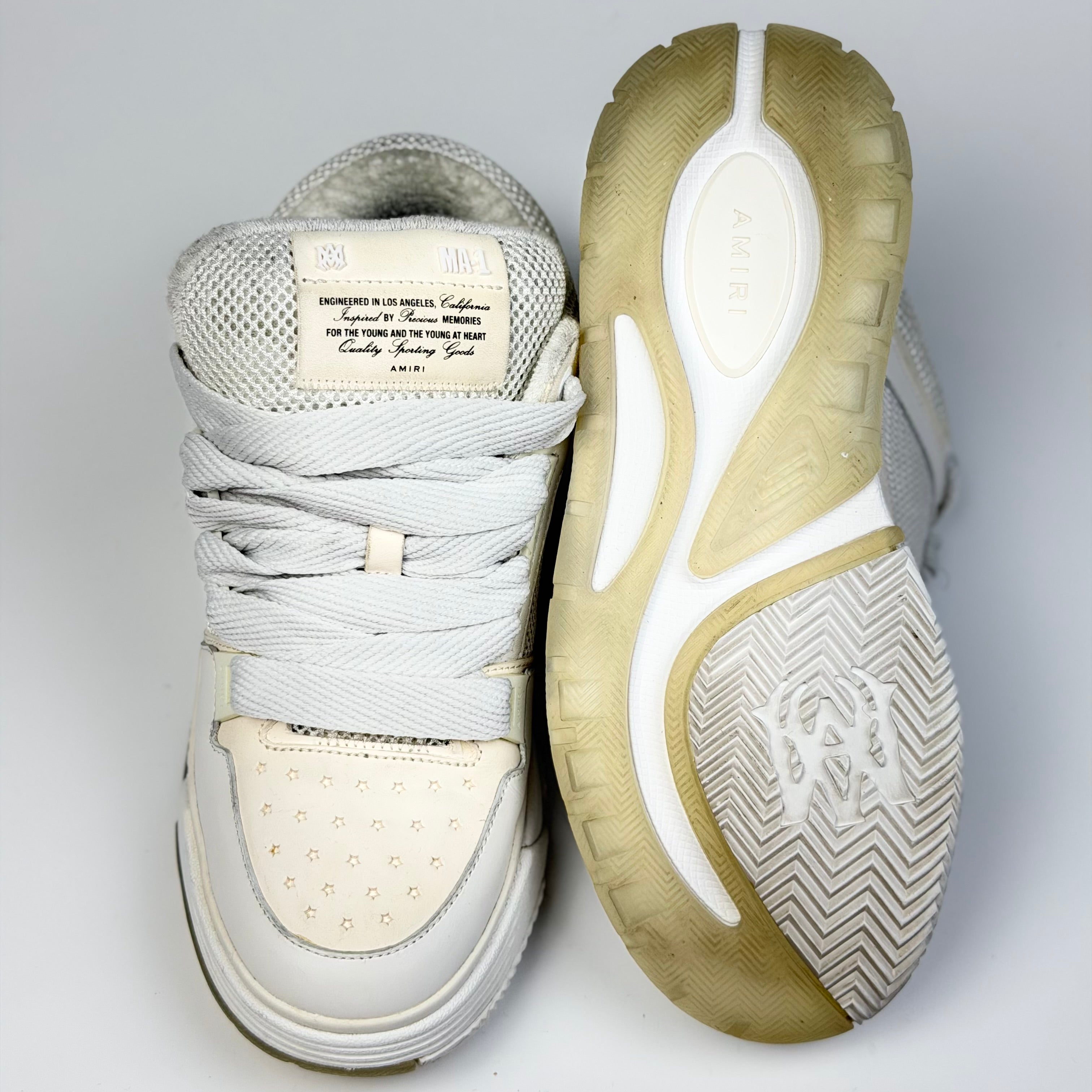 Amiri MA-1 Alabaster White Sneakers