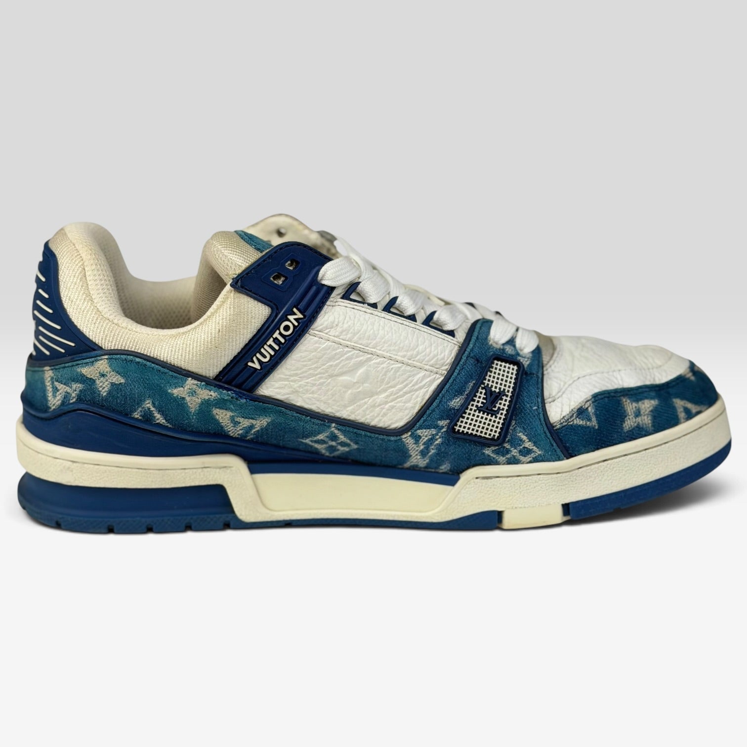 Louis Vuitton LV Trainer Blue Denim | Sneakers Louis Vuitton