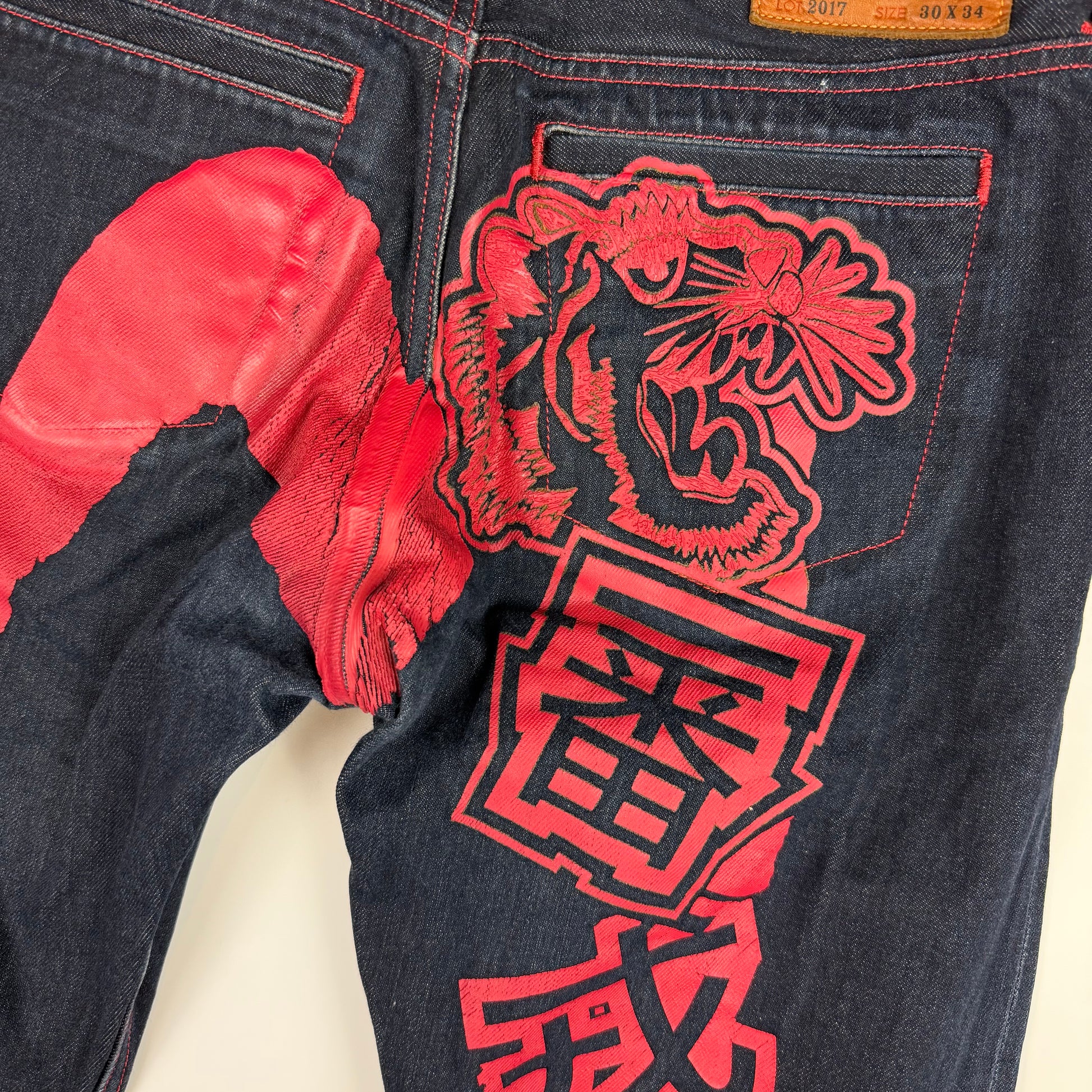 Evisu Raw Denim Daicock Jeans
