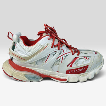 Balenciaga Track White Red Worn Out