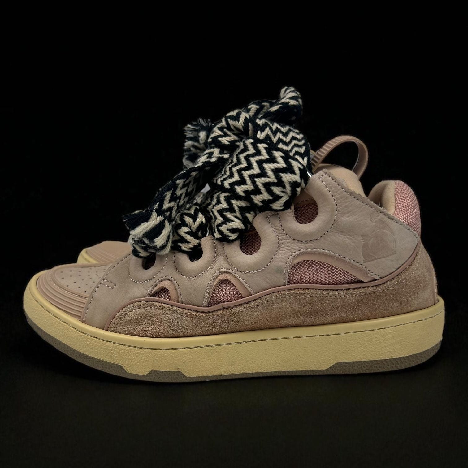 Lanvin Curb Pink Sneakers
