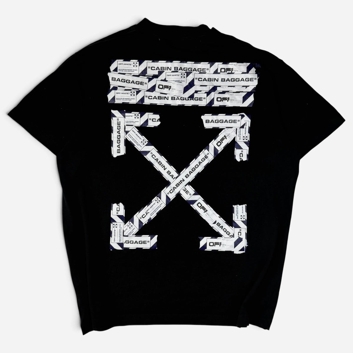 Off-White Airport Tape T-Shirt Black