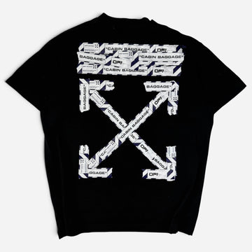 Off-White Airport Tape T-Shirt Black