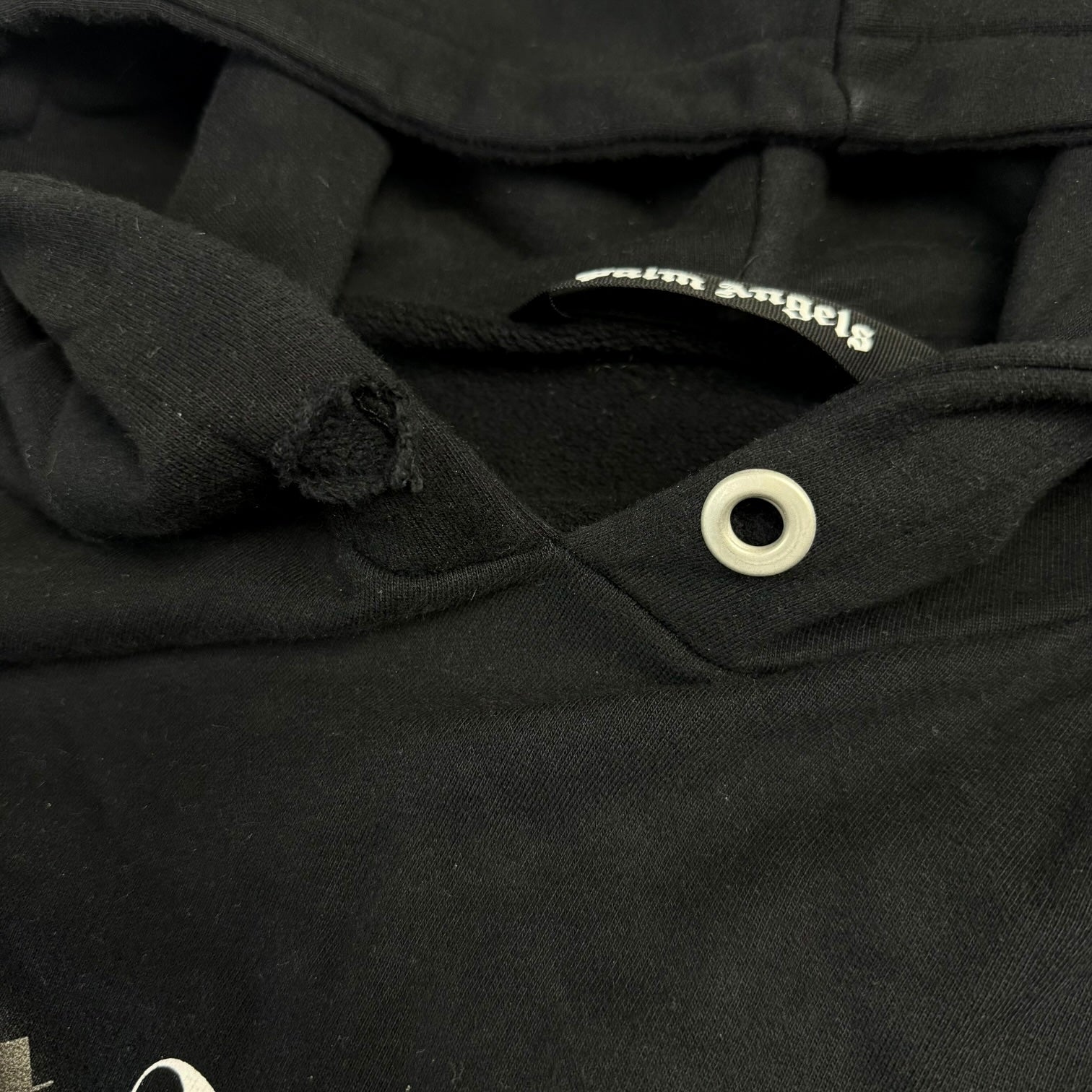 Palm Angels Black Sprayed Hoodie Black