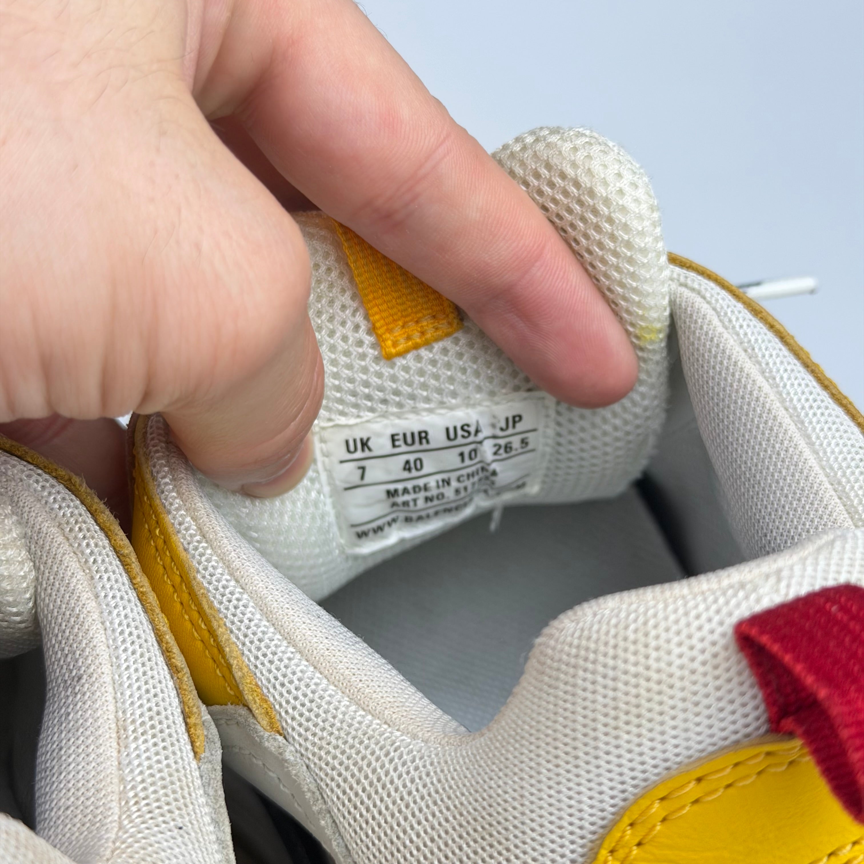 Balenciaga Triple S White Yellow