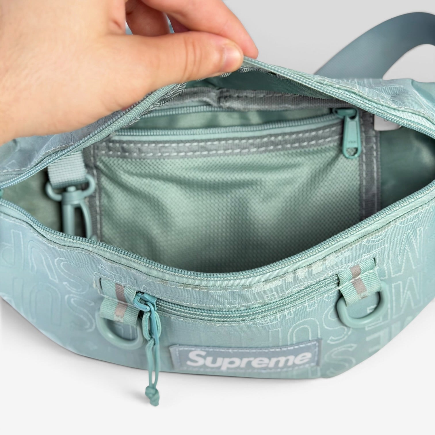 Supreme SS19 Waist Bag Teal | Borsetă Supreme