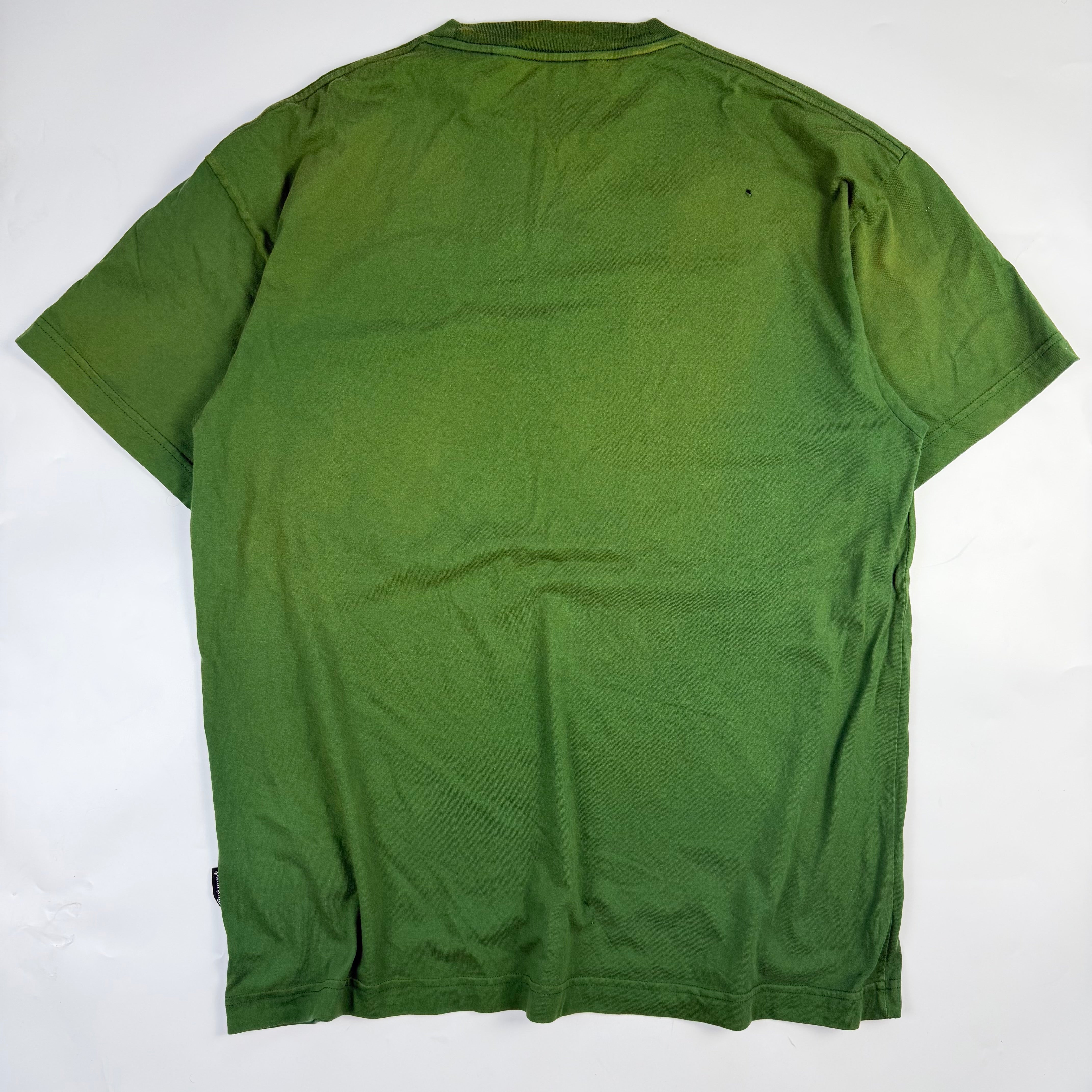 Palm Angels College Logo T-Shirt Green/Yellow