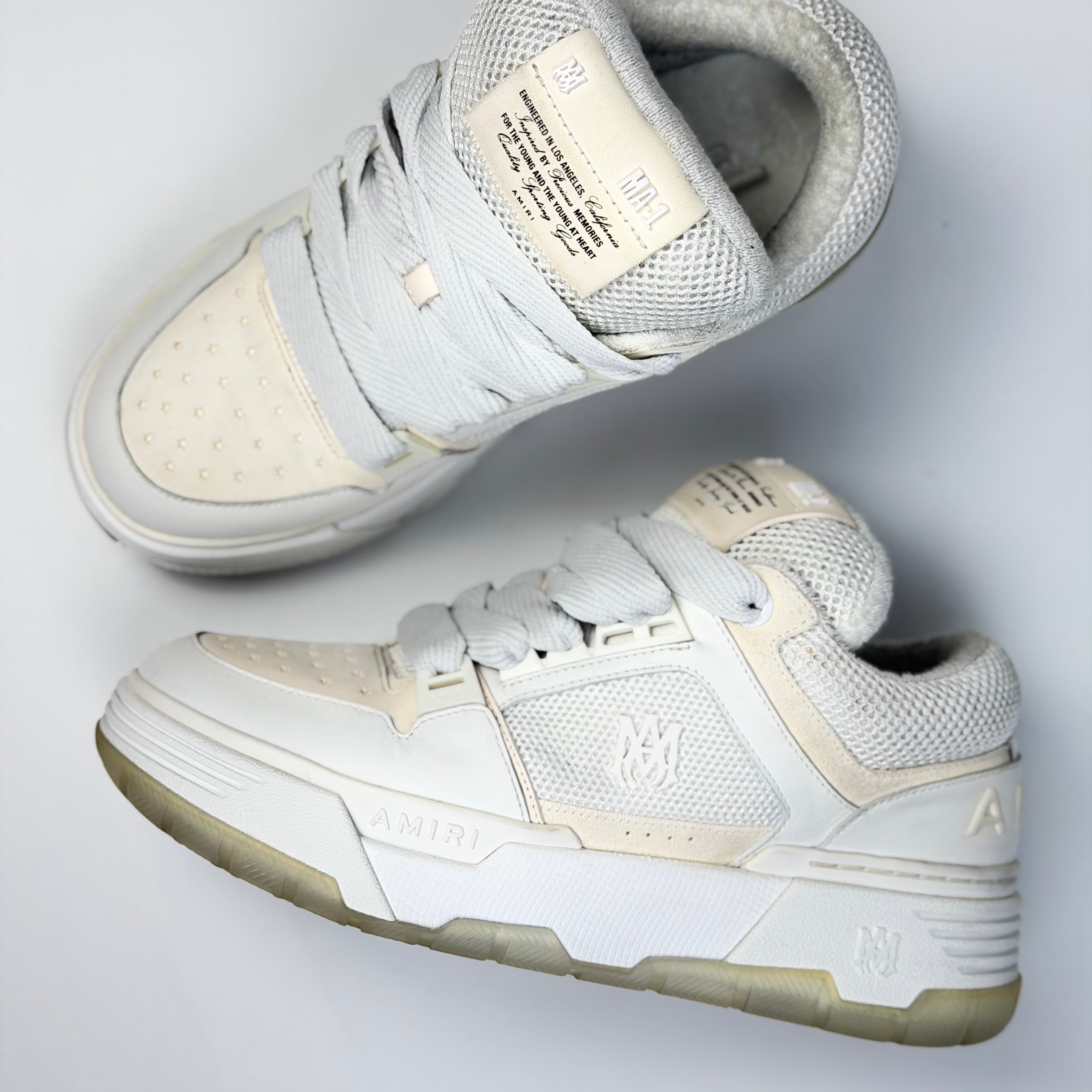 Amiri MA-1 Alabaster White Sneakers