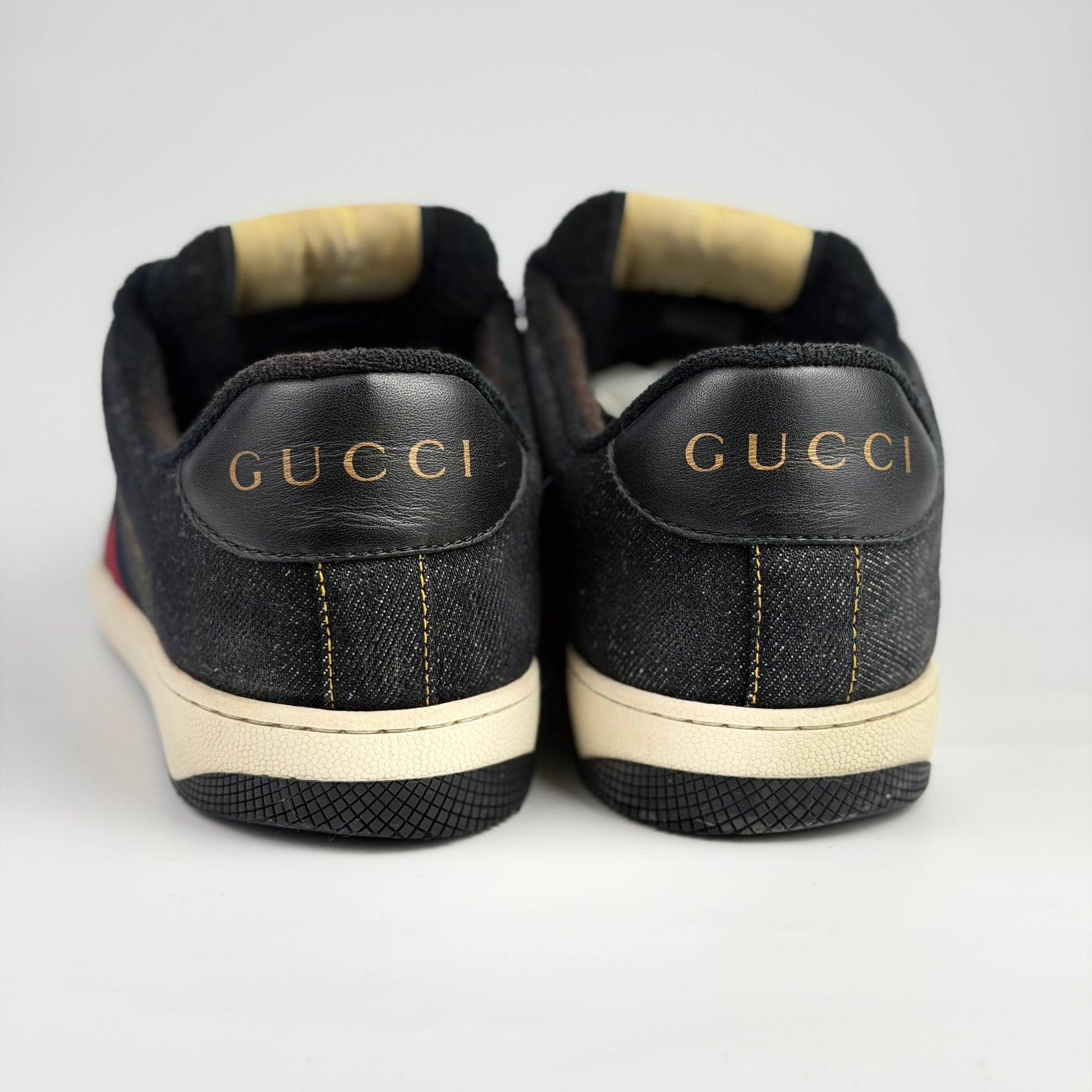 Gucci sneakers denim – detaliu logo | VSTEALS