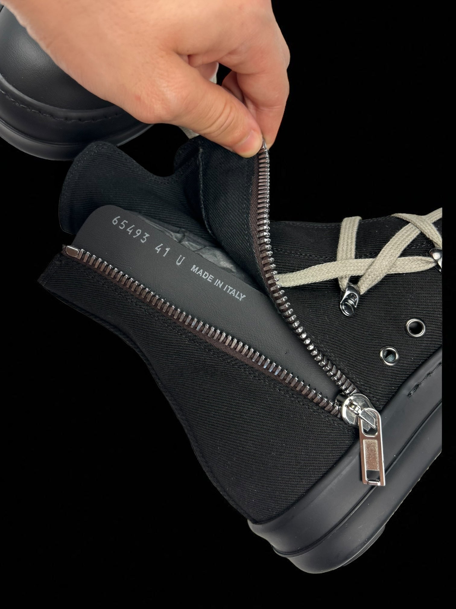 Rick Owens Ramones Hexagram Black