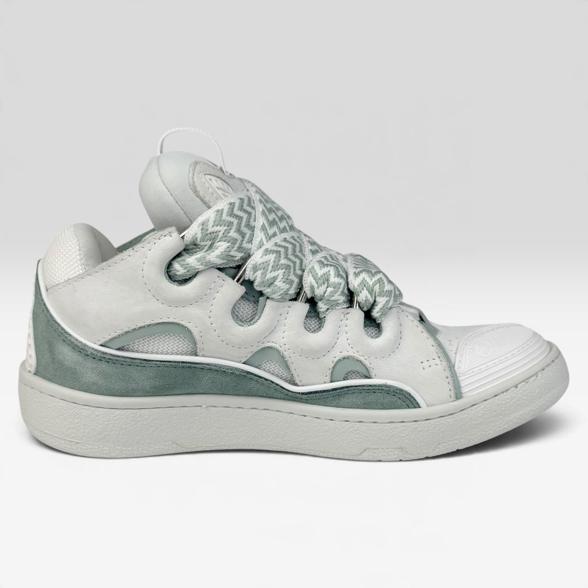 Lanvin Curb Turquoise/White