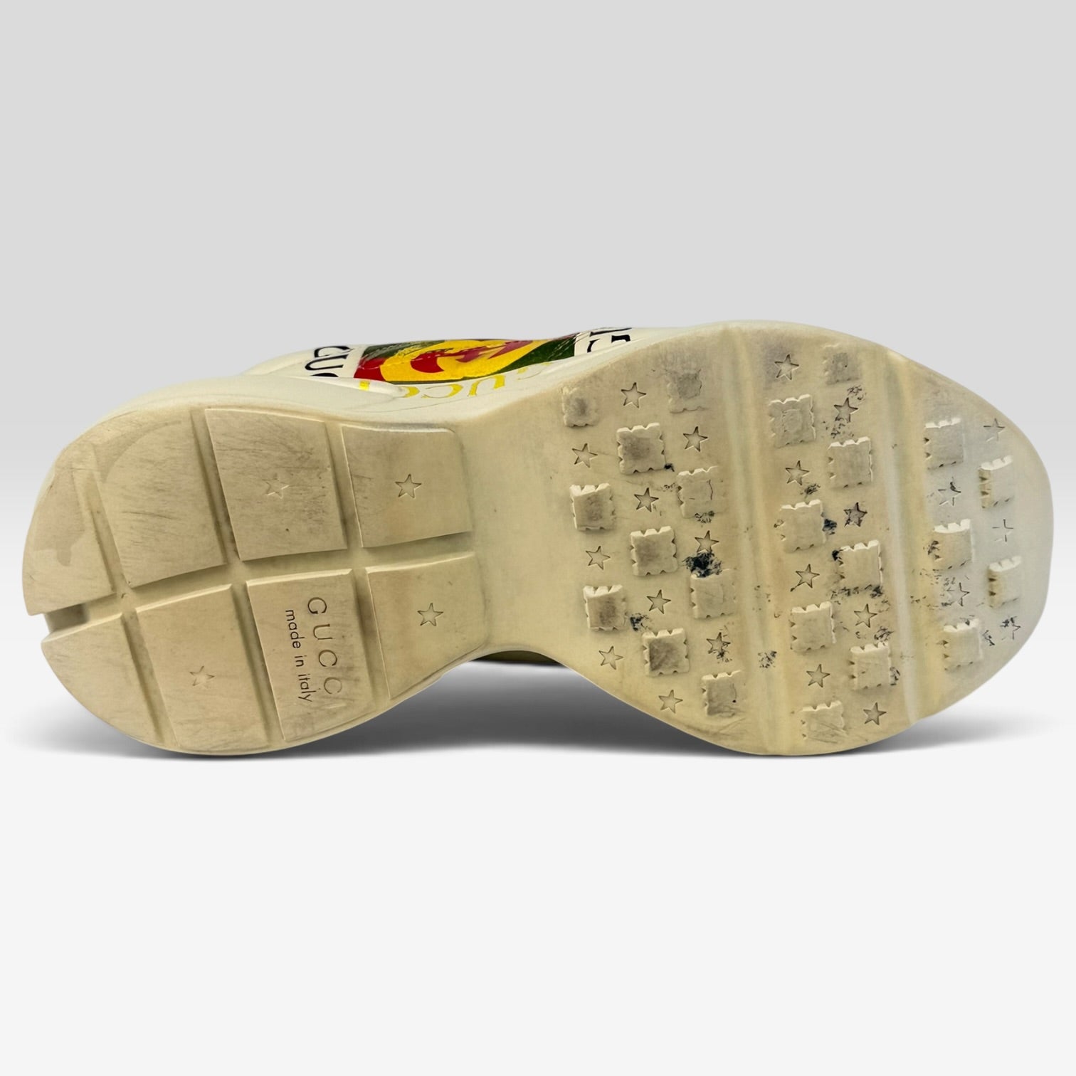 Gucci Rhyton Logo Sneakers Ivory