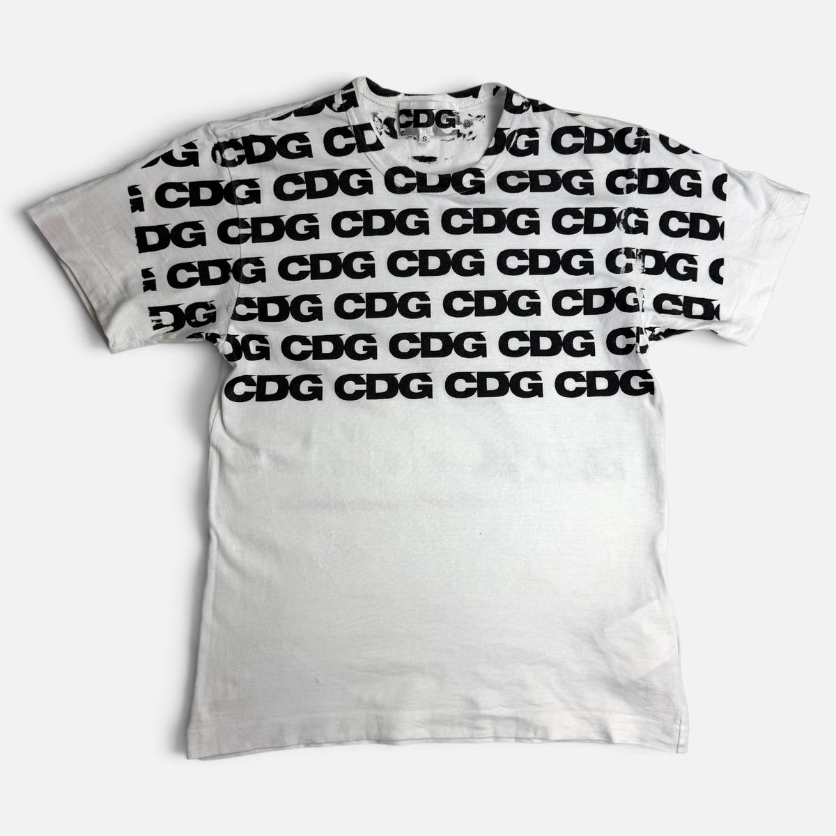 Comme Des Garçons CDG All-Over Print T-Shirt White