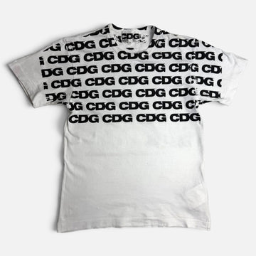 Comme Des Garçons CDG All-Over Print T-Shirt White