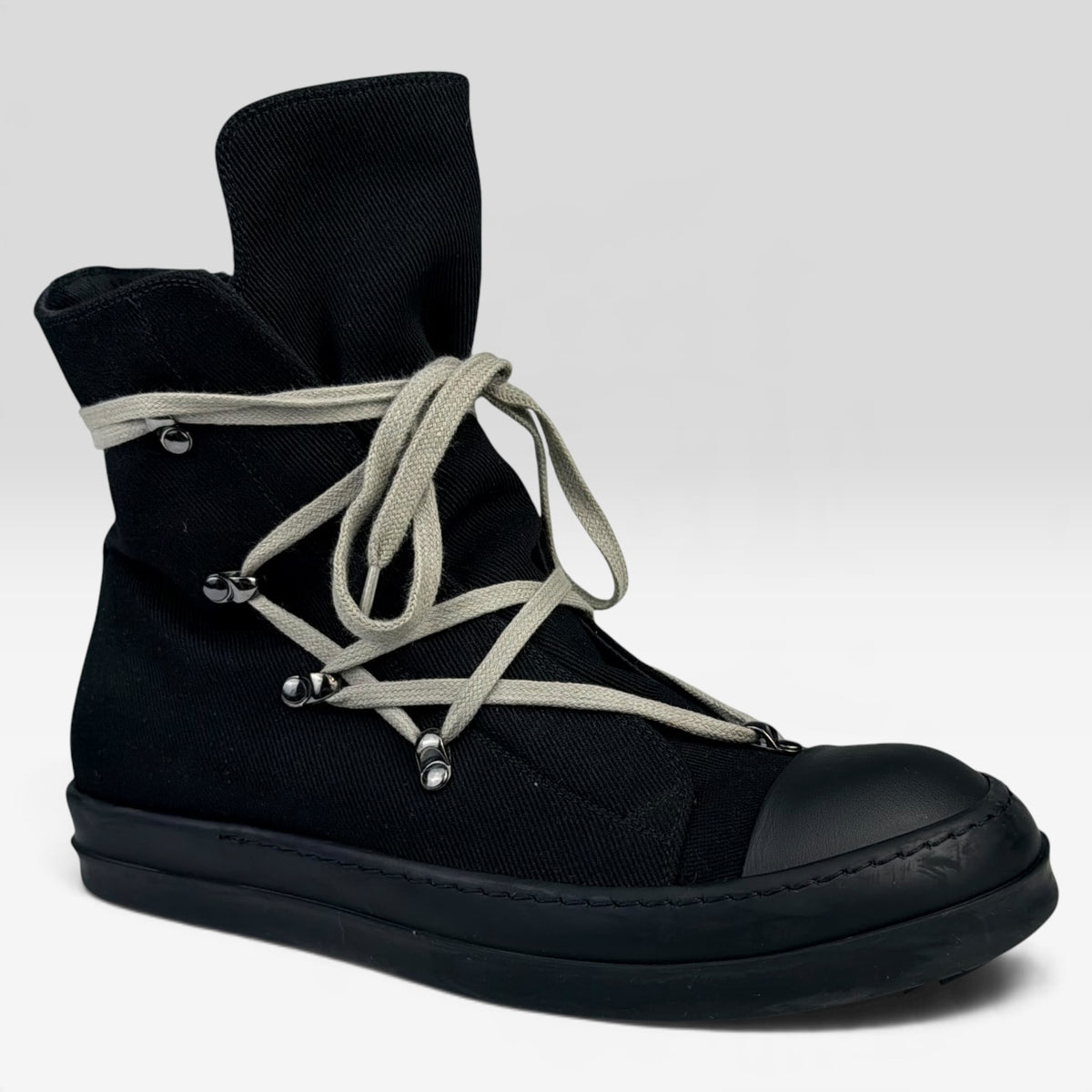 Rick Owens DRKSHDW Hexagram Ramones High Black/Pearl – Incaltaminte Barbati RICK OWENS DRKSHDW în mărimile 41 la V STEALS