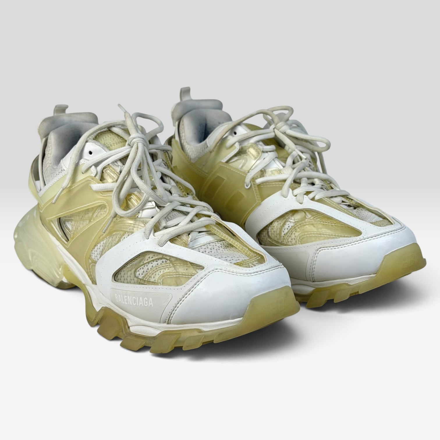 Balenciaga Track Clear Sole White