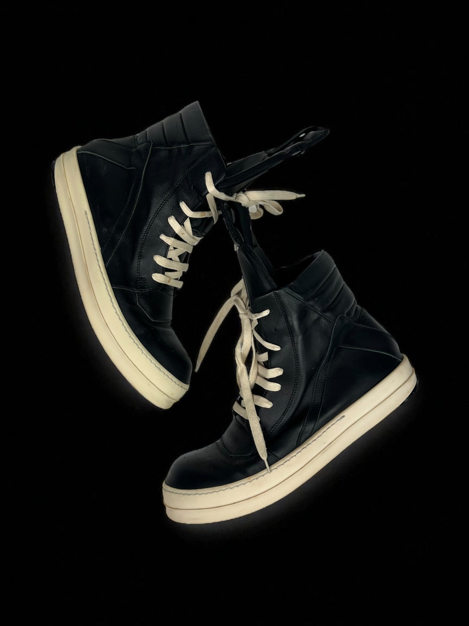 Rick Owens Geobasket Black Milk