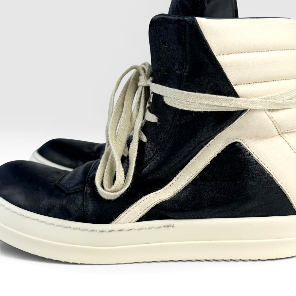 Rick Owens Geobasket Black/Milk
