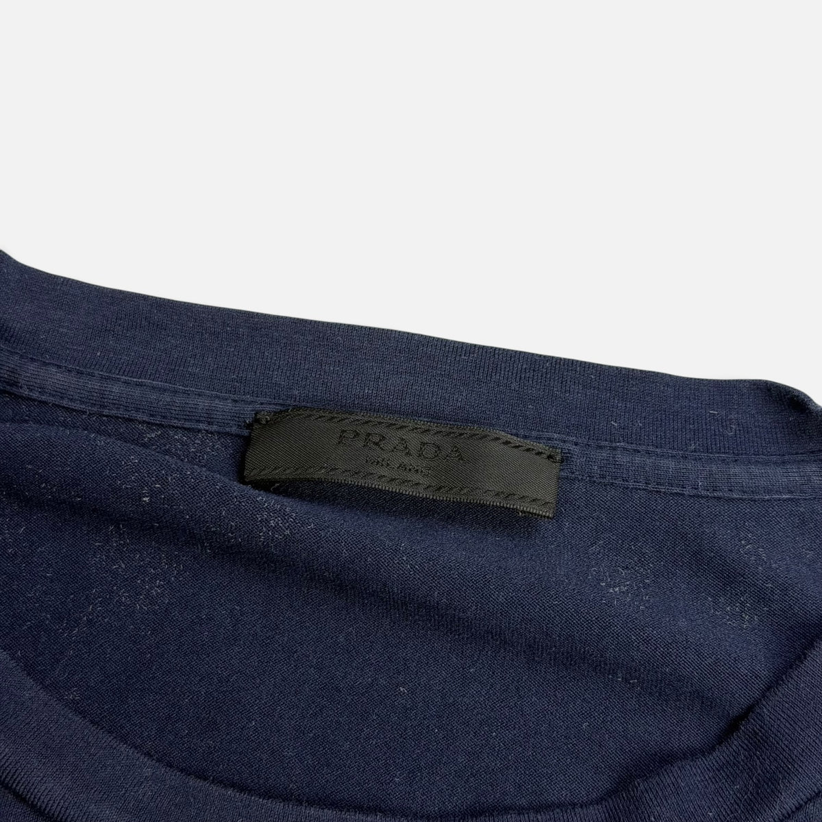 Prada Linea Rossa Pocket Detailed Long Sleeve Tee Navy