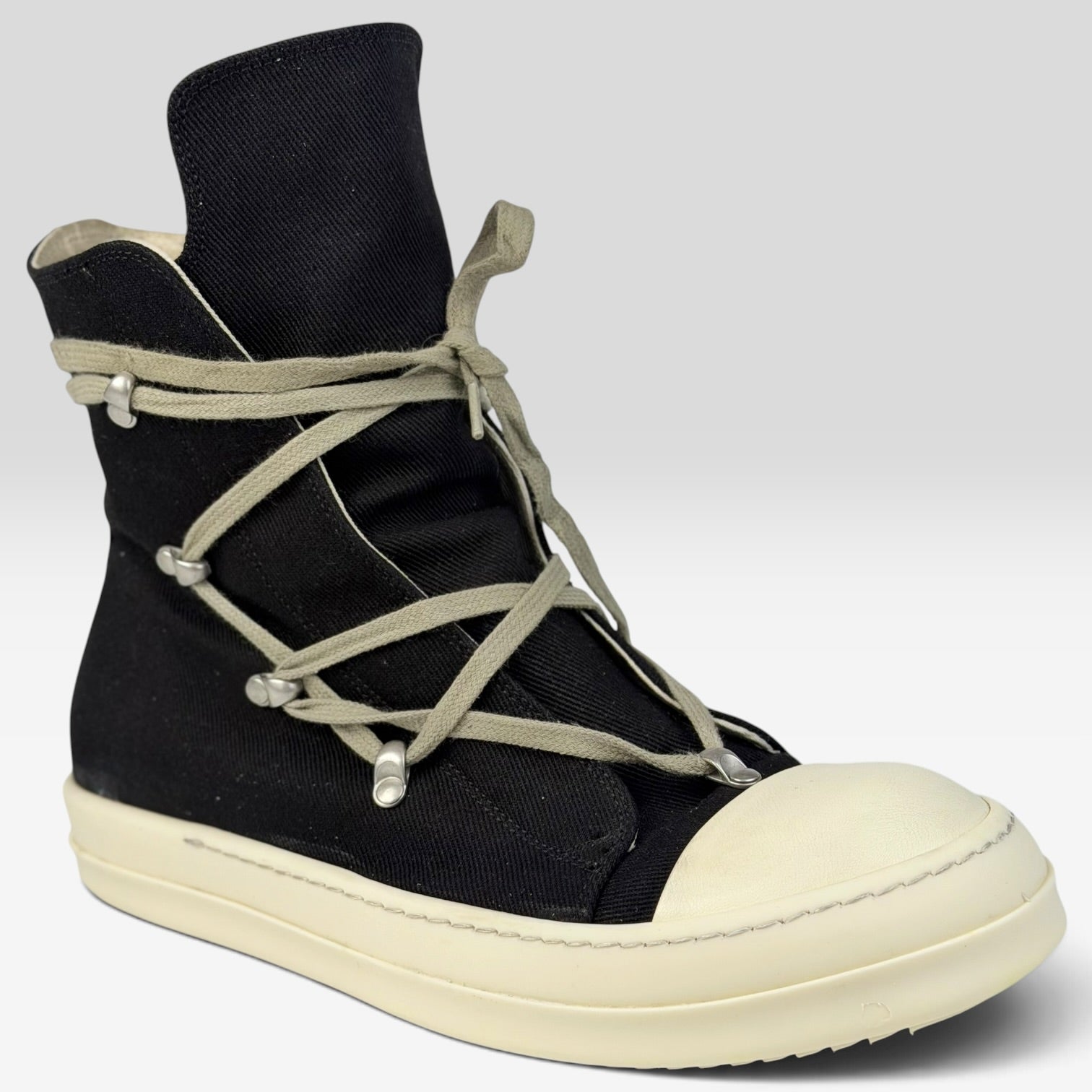 Rick Owens DRKSHDW Hexagram Ramones High Black/Milk