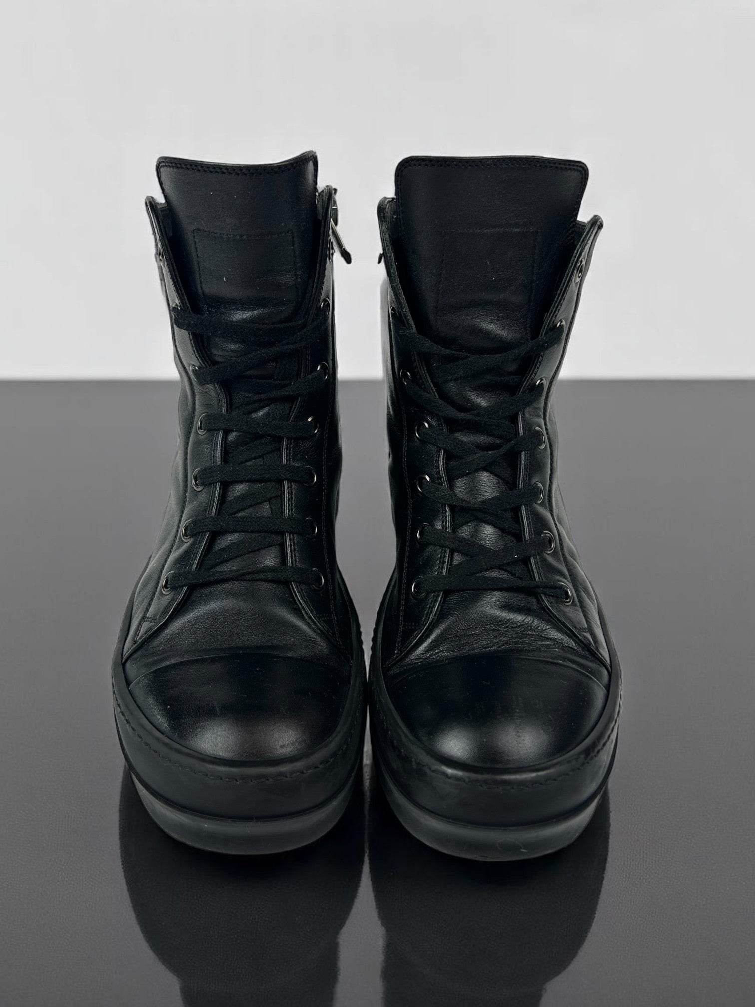 Rick Owens Ramones High Mainline Black - V STEALS