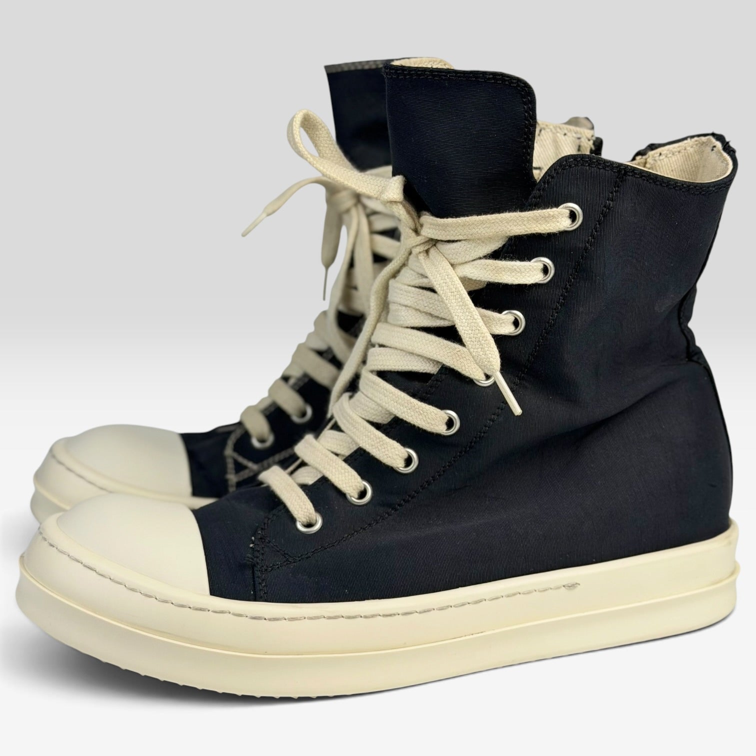 Rick Owens DRKSHDW Ramones High Double Thread Black/Milk