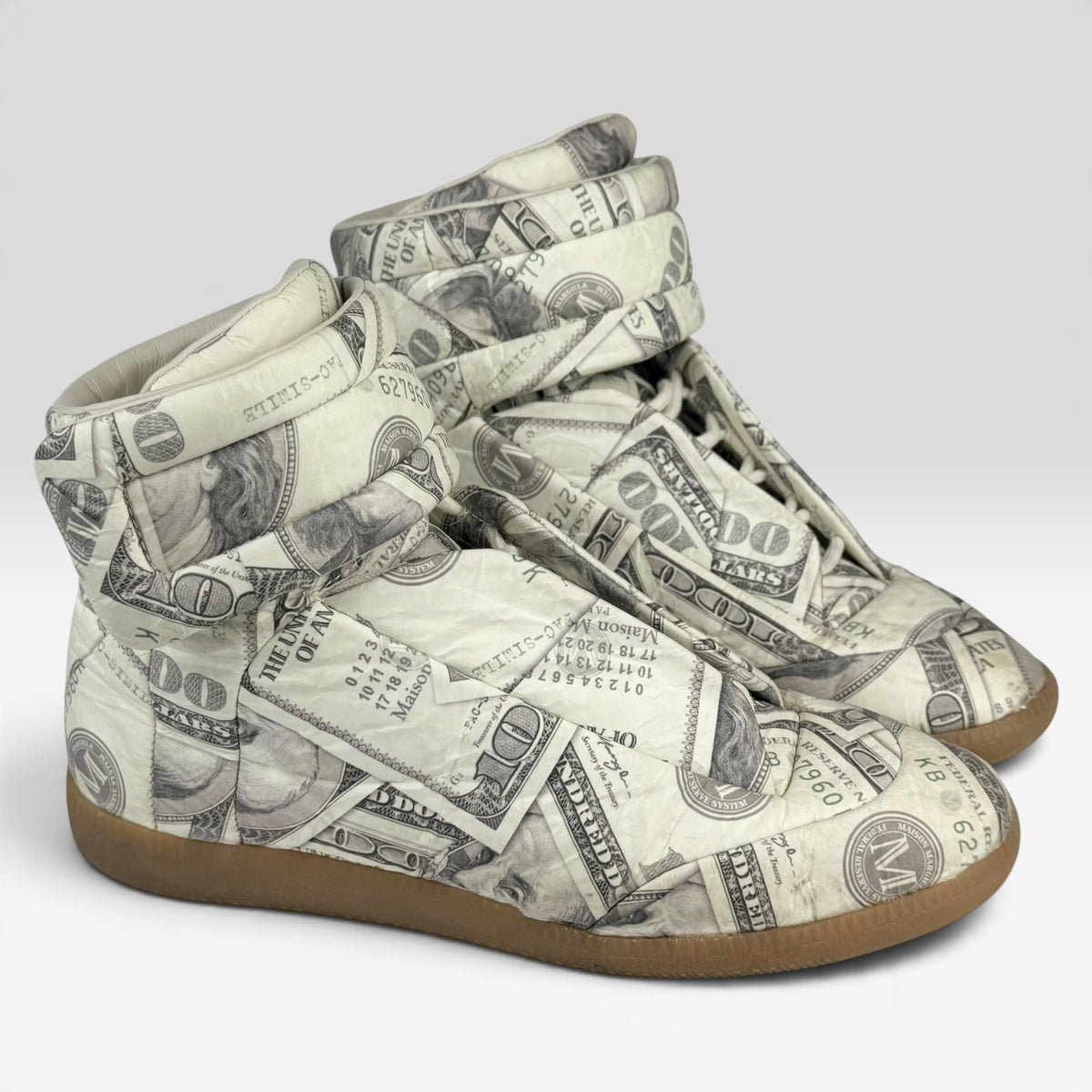Maison Margiela Future High-Top Dollar Bill – Incaltaminte Femei recomandat de V STEALS