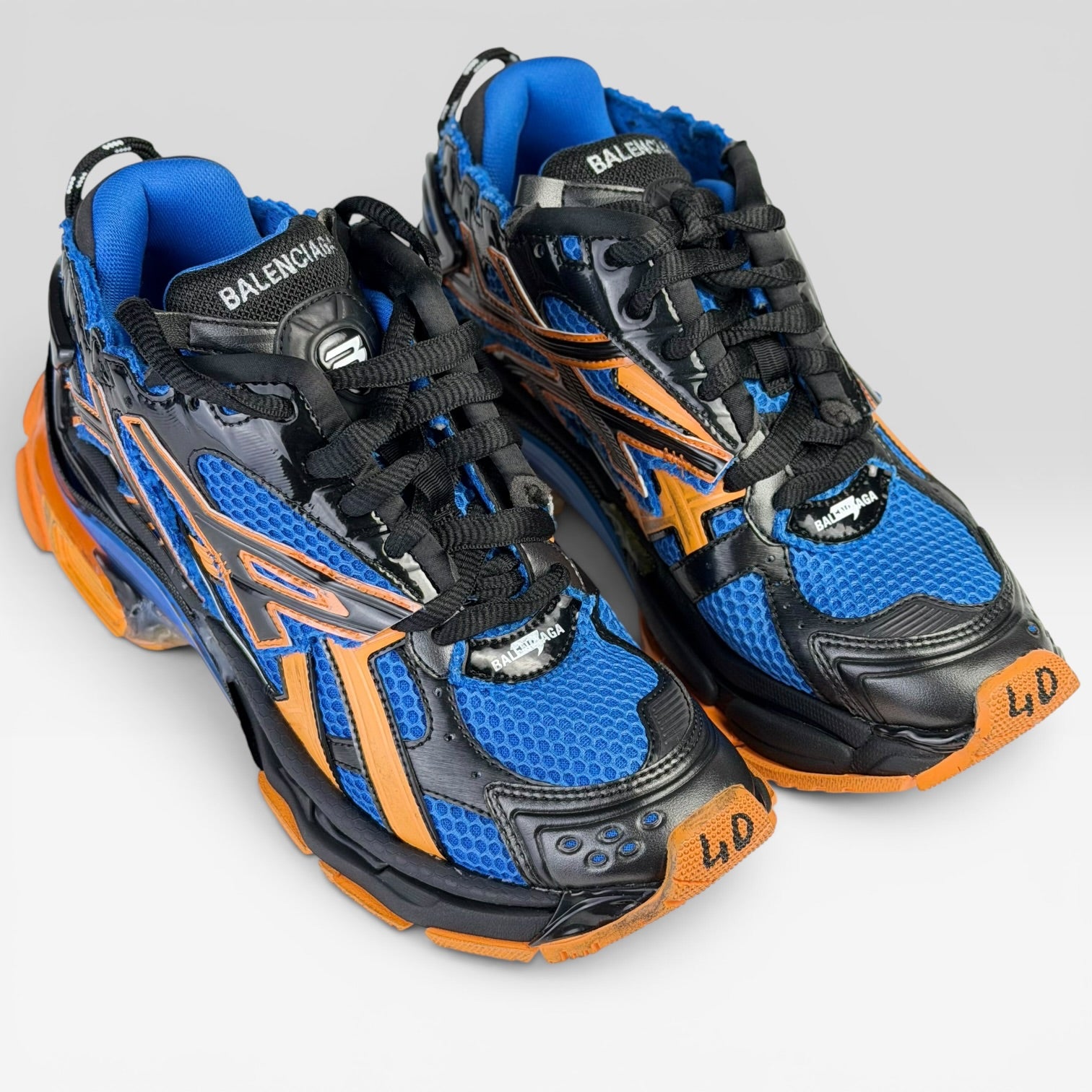 Balenciaga Runner Blue/Orange/Black Sneakers