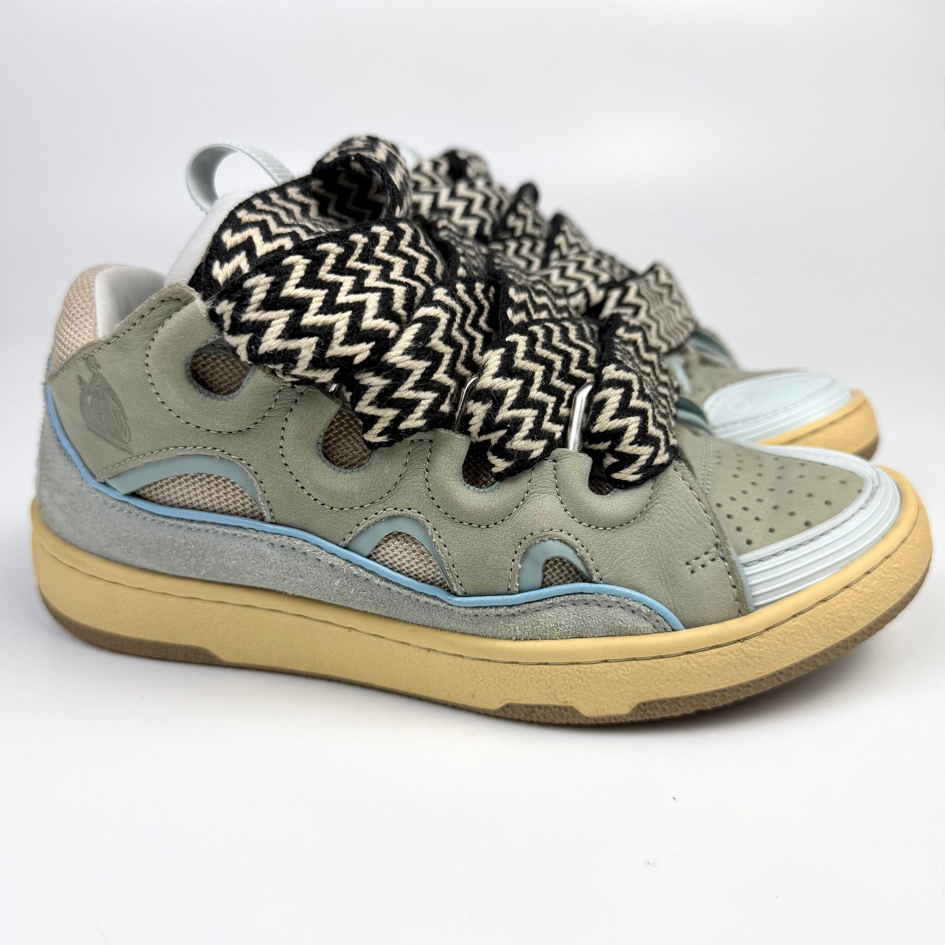 Lanvin Curb Blue Sneakers