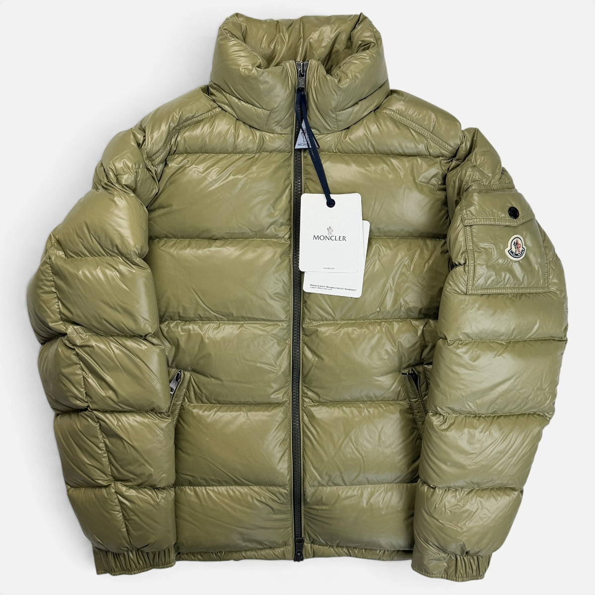 Moncler Lean M Down Jacket Olive Green – Puffer Jackets MONCLER la V STEALS