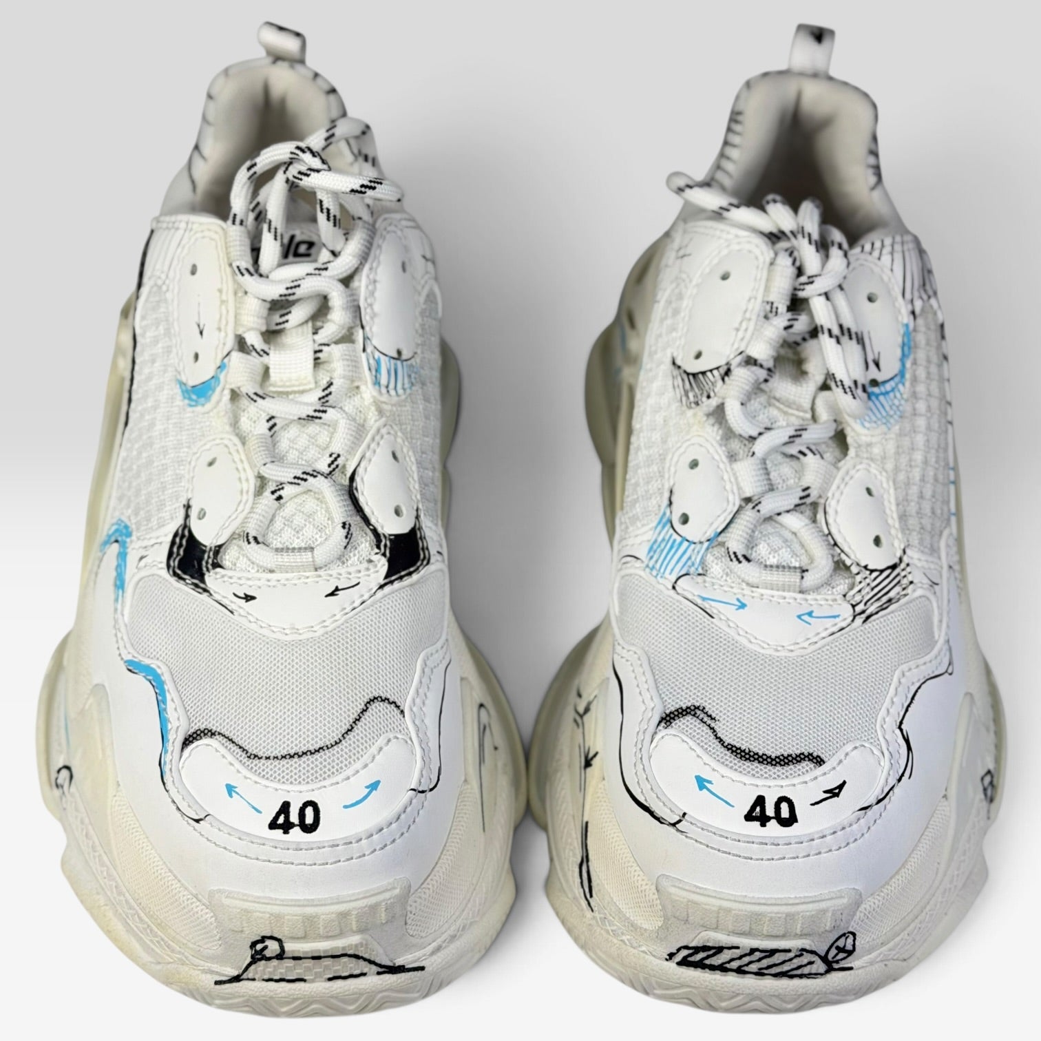 Balenciaga Triple S White Sketch | Sneakers Balenciaga