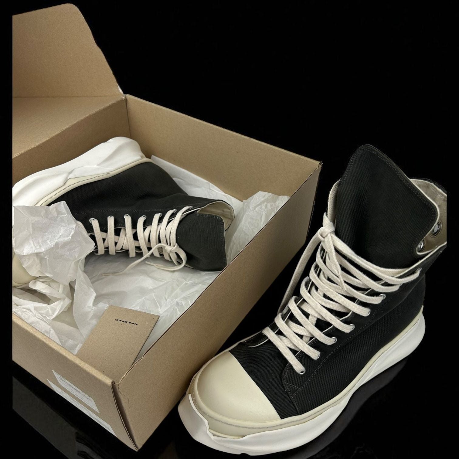 Rick Owens Ramones Abstract High Eyelets