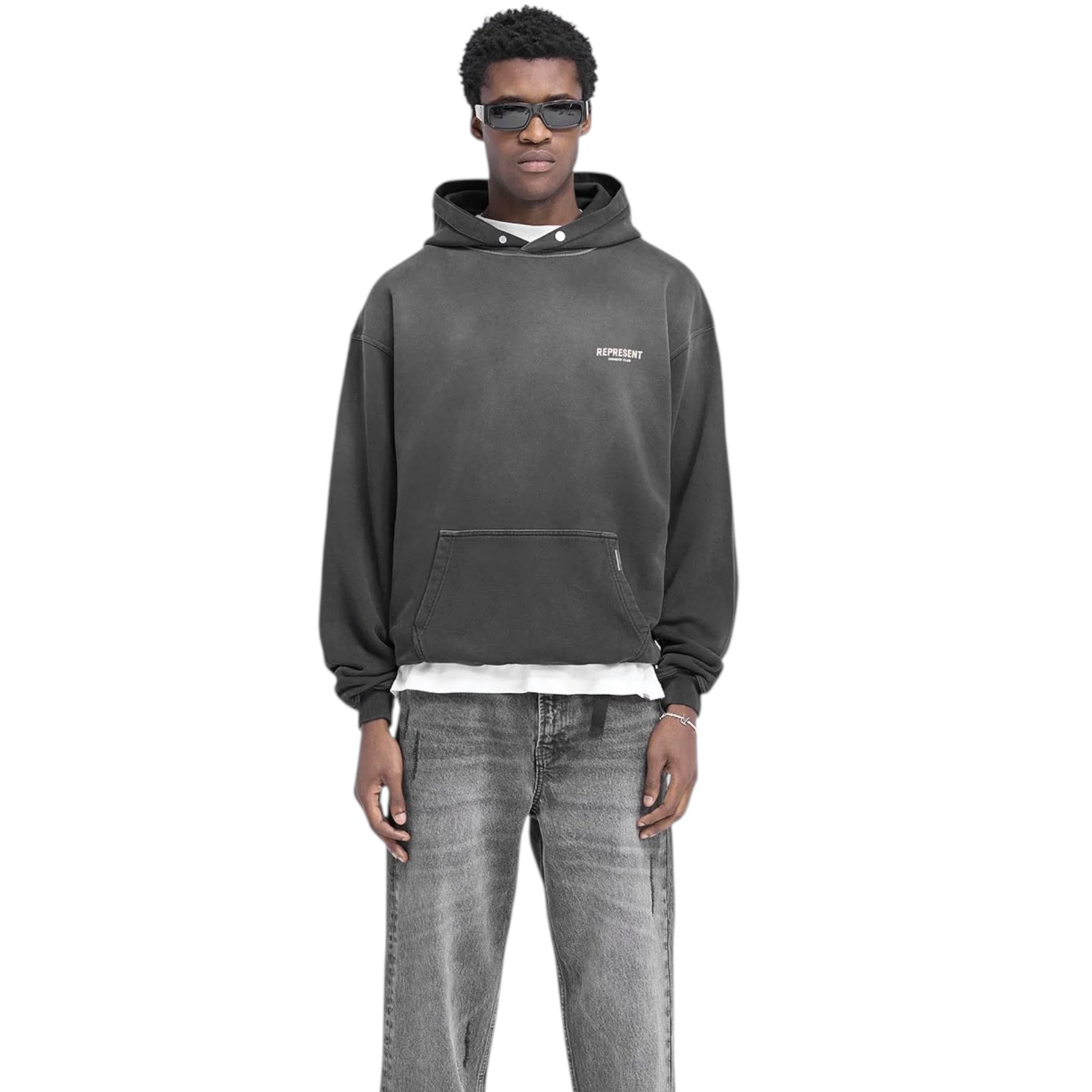 Represent Owner's Club Hoodie Faded Black