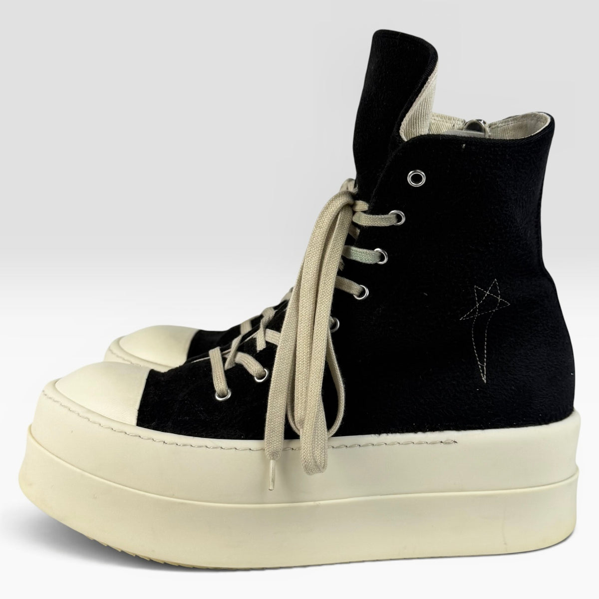 Rick Owens DRKSHDW Ramones Mega Bumper Black/Milk