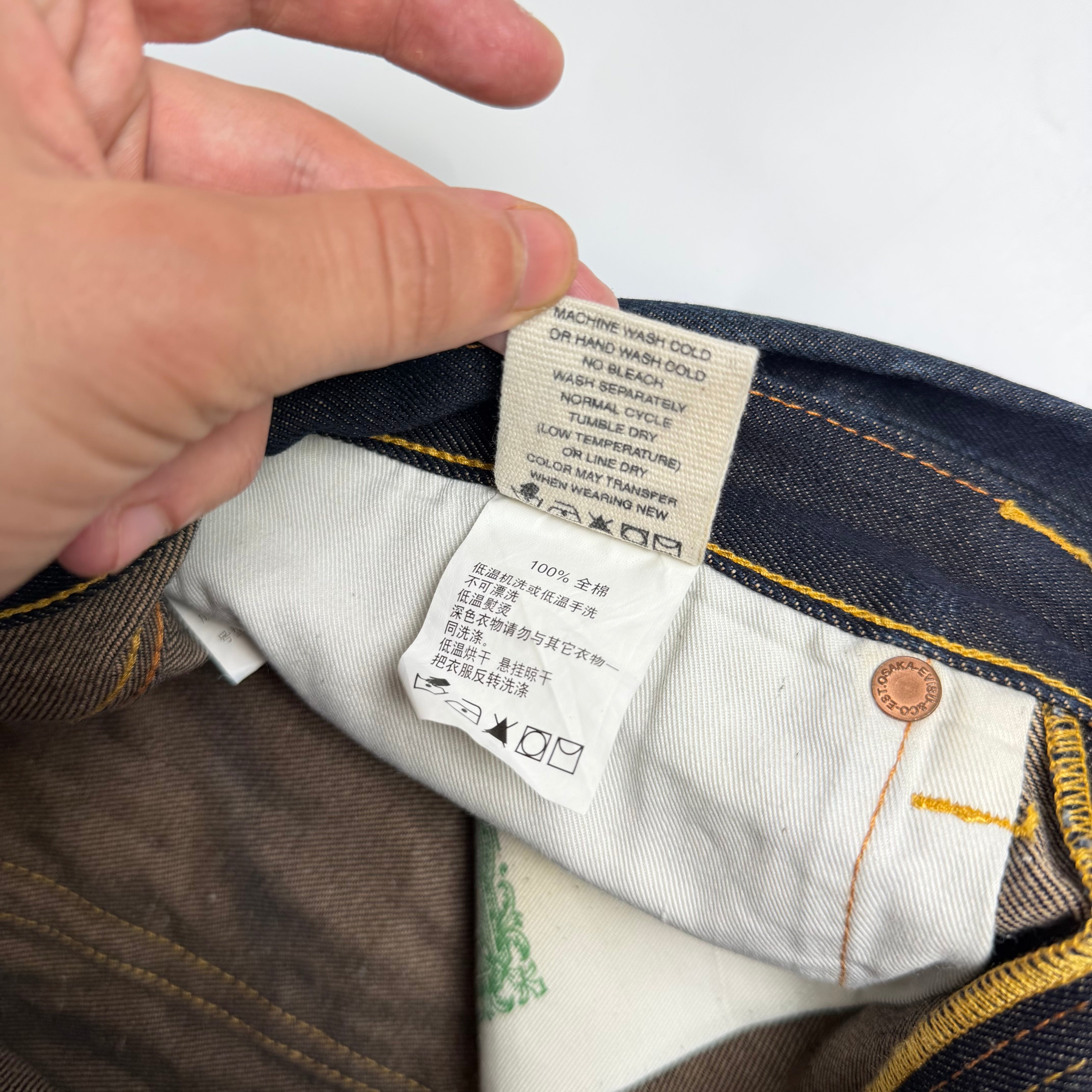 Evisu No. 3 Seagull Japanese Denim Shorts