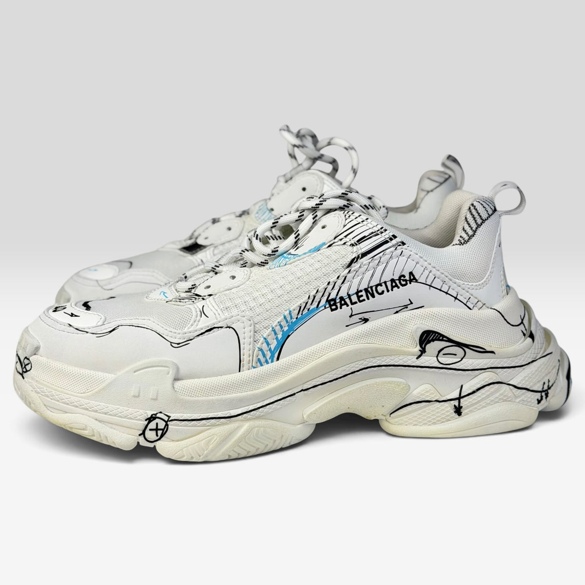 Balenciaga Triple S White Sketch | Sneakers Balenciaga