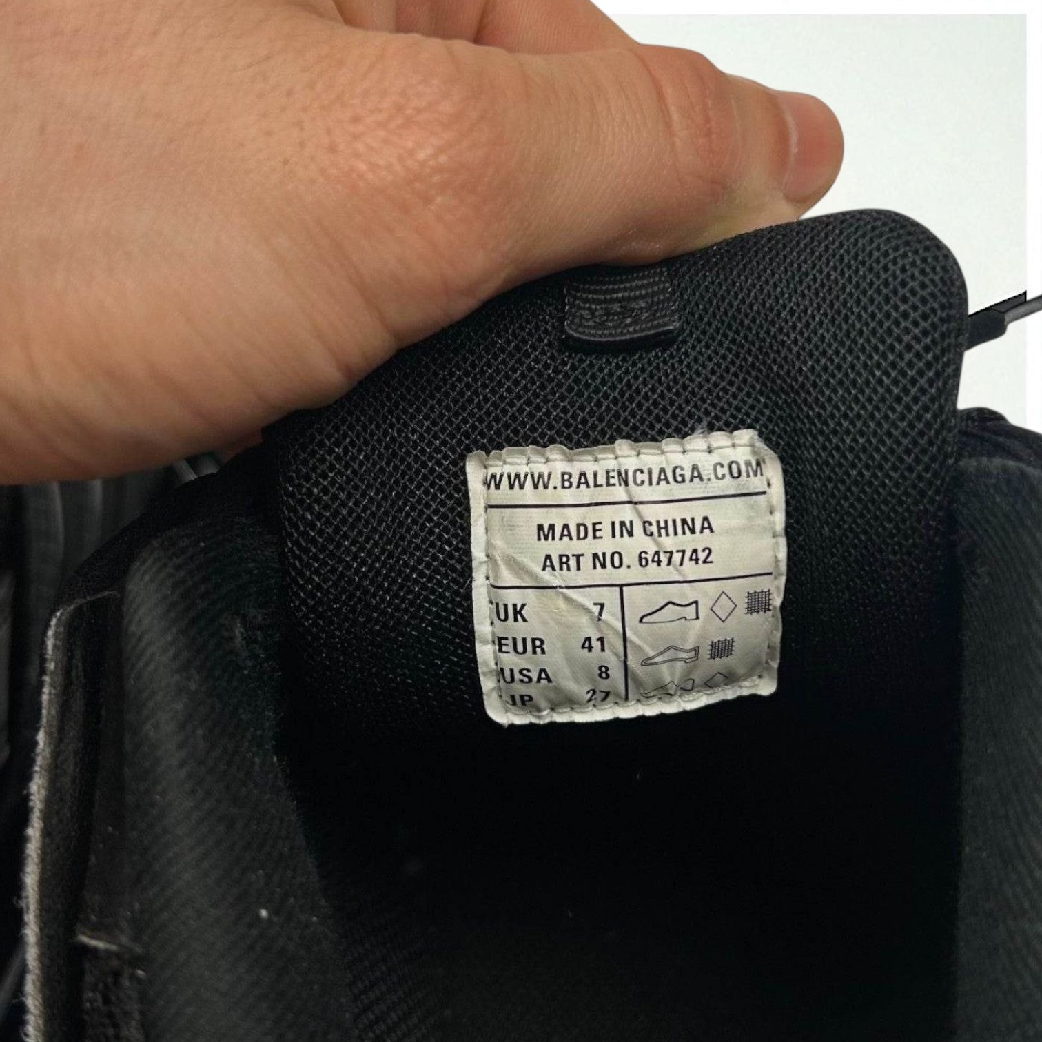 Balenciaga Track Black Clear Sole